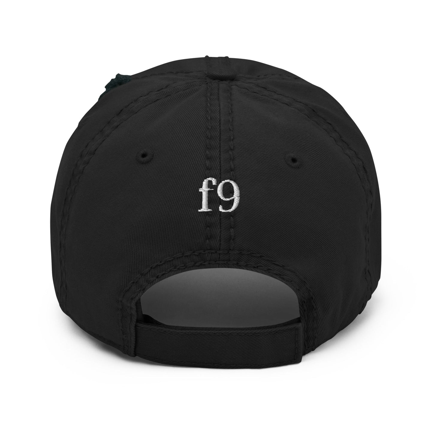 Antler Distressed Dad Hat with vintage worn-in brim and crown