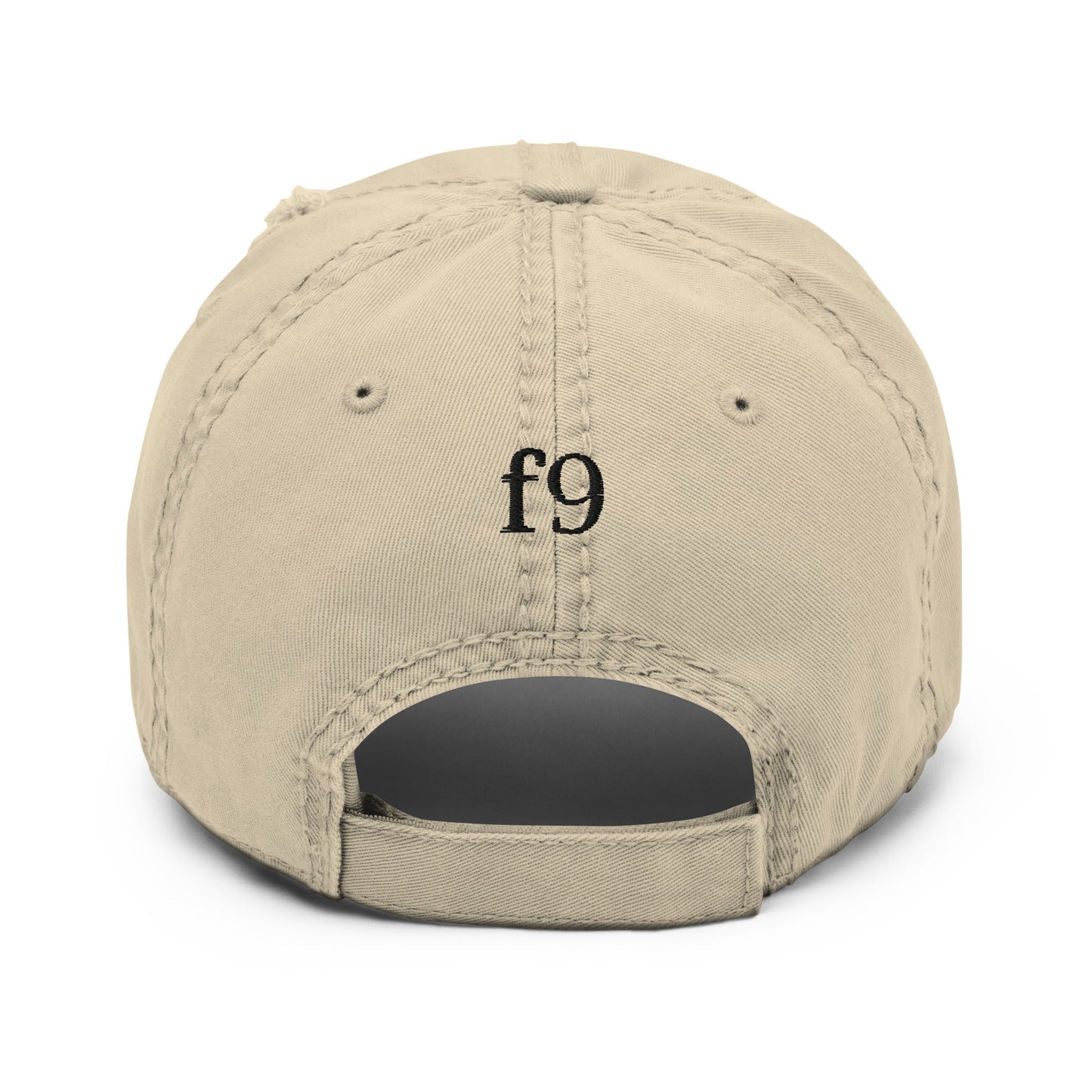 Antler Distressed Dad Hat with vintage worn-in brim and crown