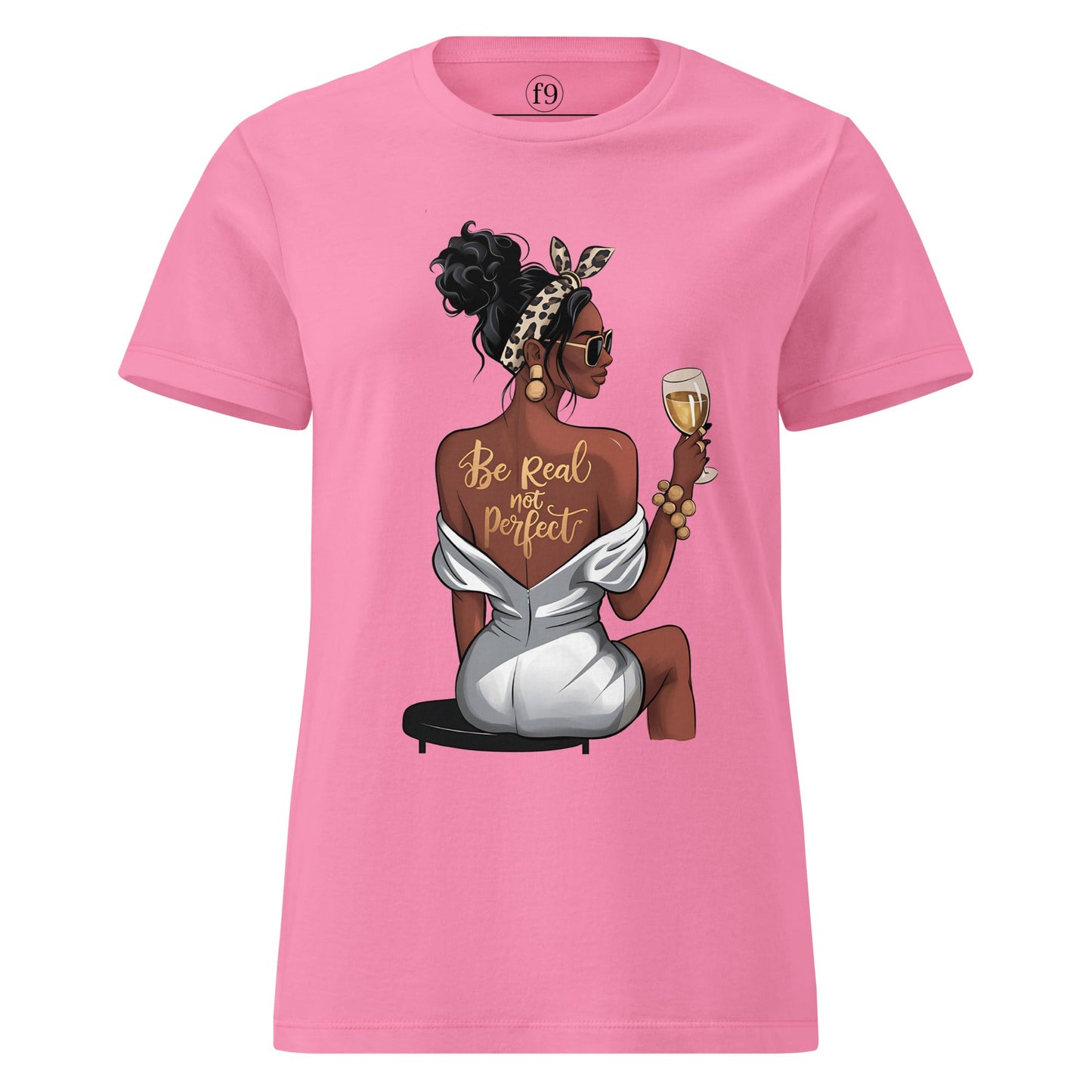 Be Real Not Perfect | Women’s Basic Softstyle T-Shirt - f9artist