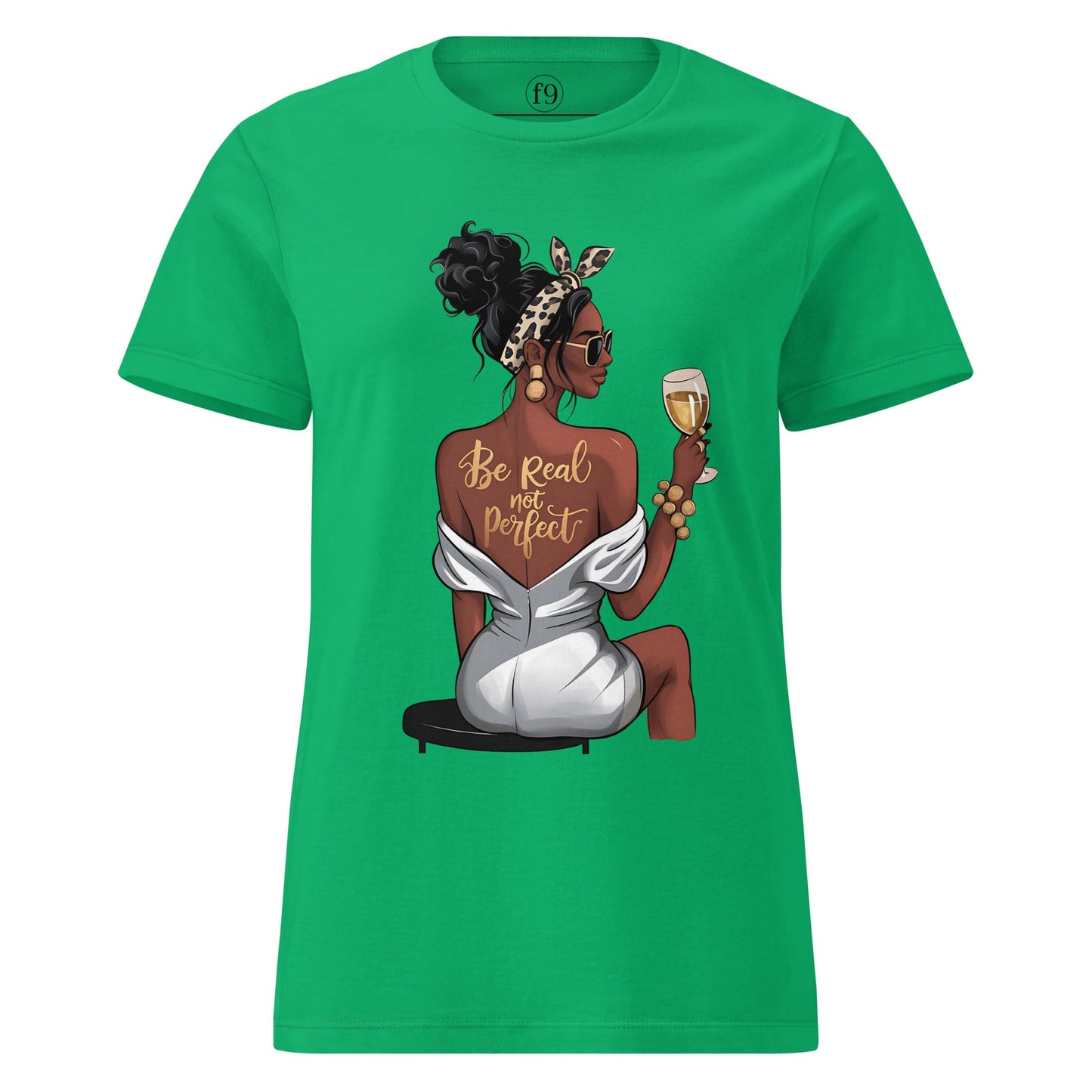 Be Real Not Perfect | Women’s Basic Softstyle T-Shirt - f9artist