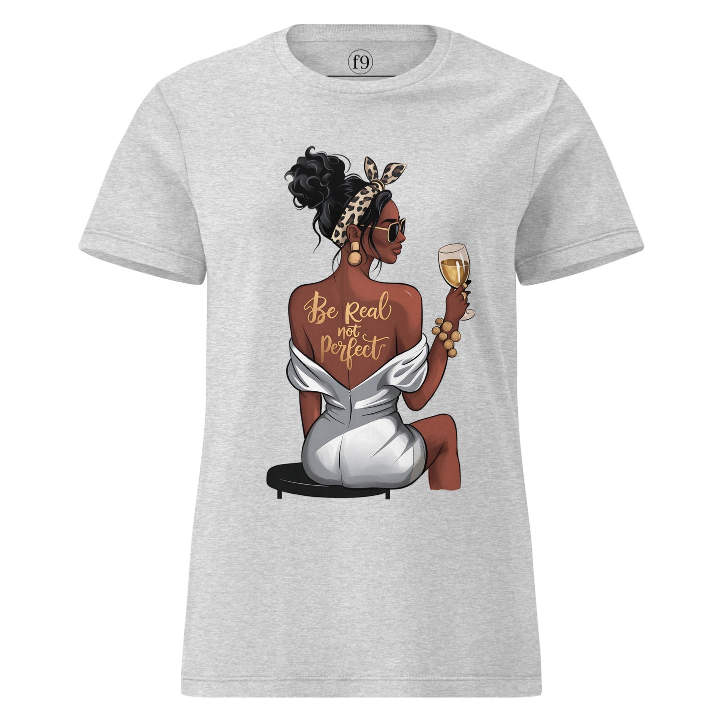 Be Real Not Perfect | Women’s Basic Softstyle T-Shirt - f9artist