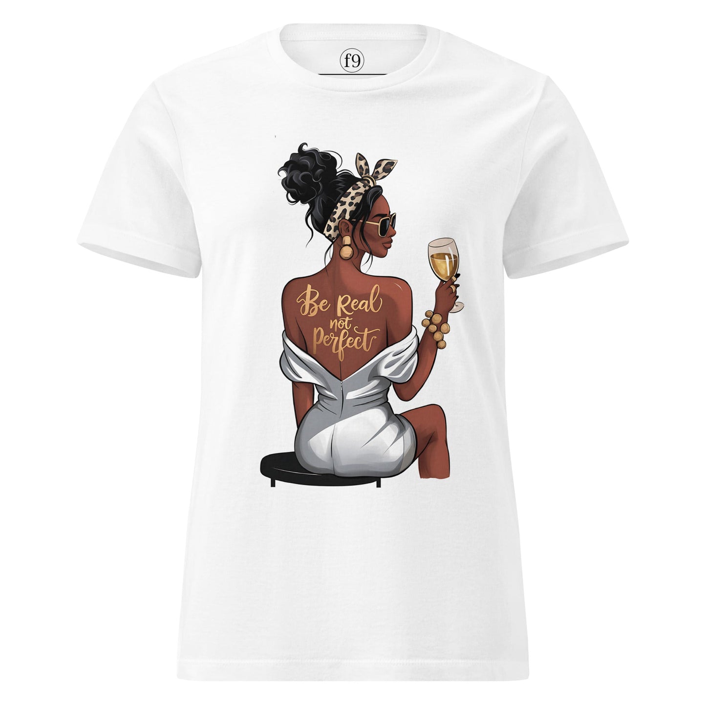 Be Real Not Perfect | Women’s Basic Softstyle T-Shirt - f9artist