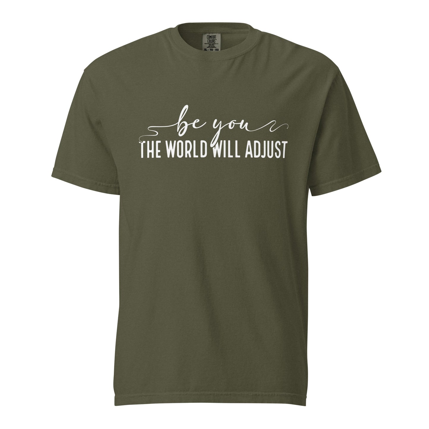 Be You, The World Will Adjust – Unisex Premium T-Shirt | 100% Combed Cotton, Soft & Durable Tee - f9artist