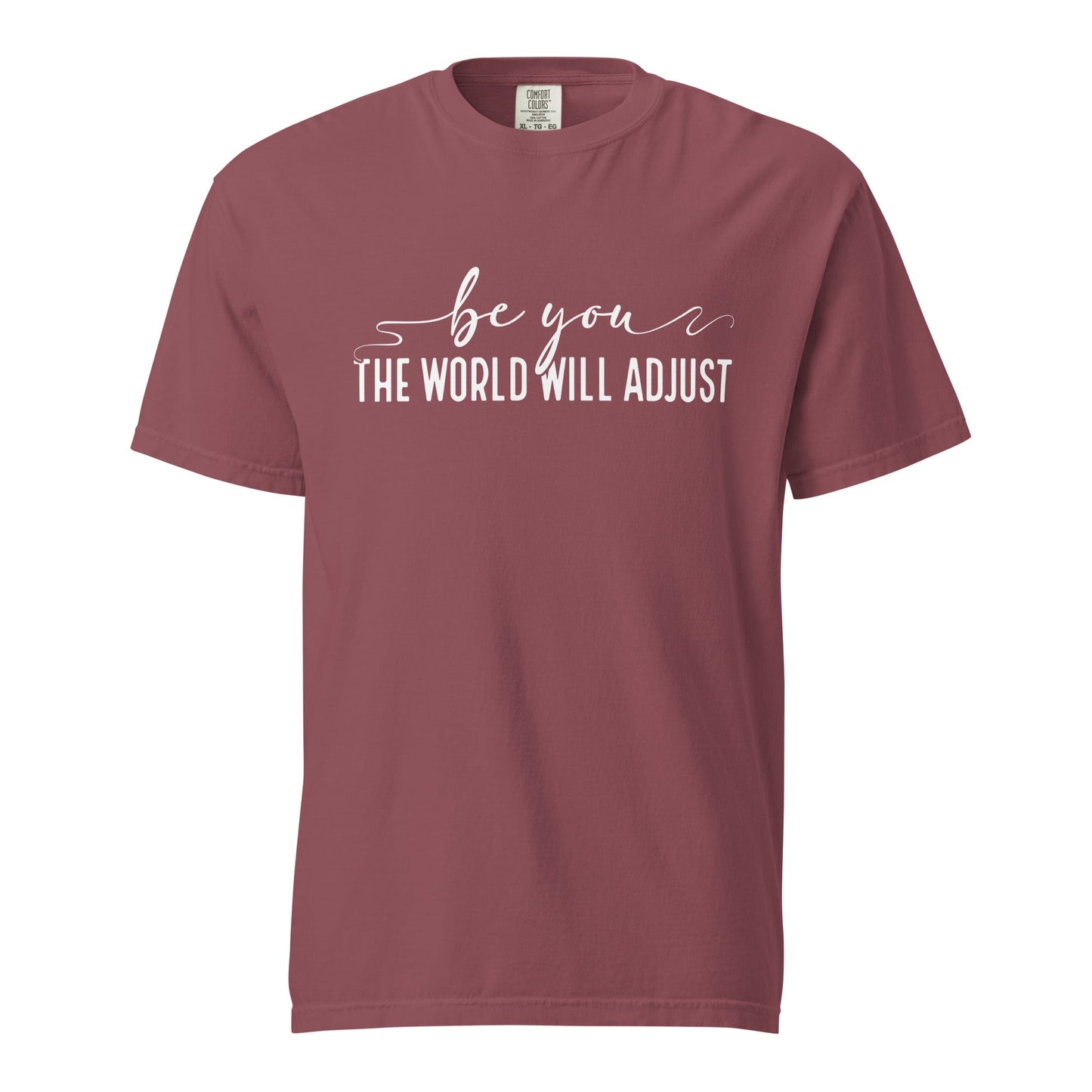 Be You, The World Will Adjust – Unisex Premium T-Shirt | 100% Combed Cotton, Soft & Durable Tee - f9artist
