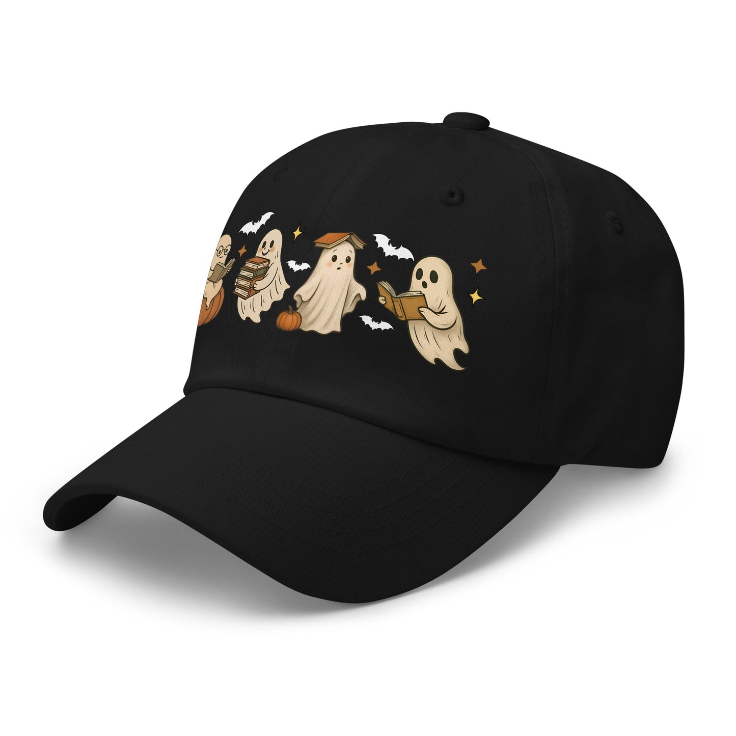 👻 Bookish Ghost Halloween Dad Hat 👻 - f9artist