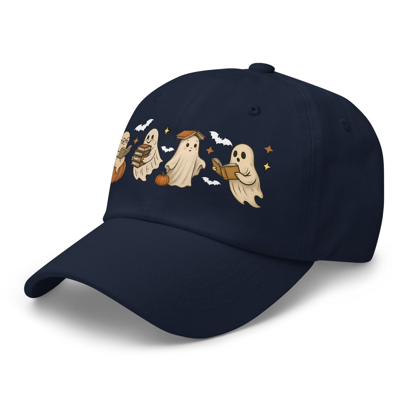 👻 Bookish Ghost Halloween Dad Hat 👻 - f9artist