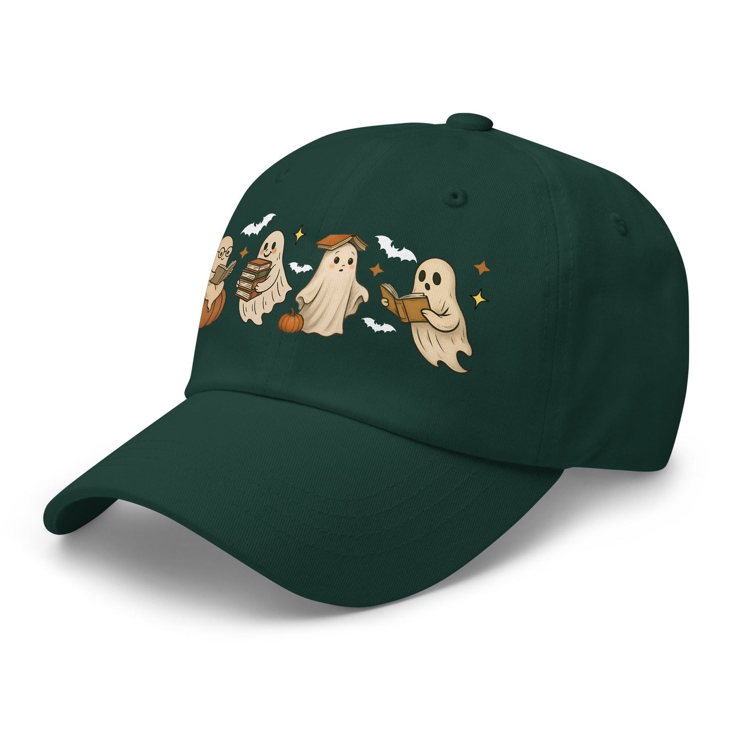 👻 Bookish Ghost Halloween Dad Hat 👻 - f9artist