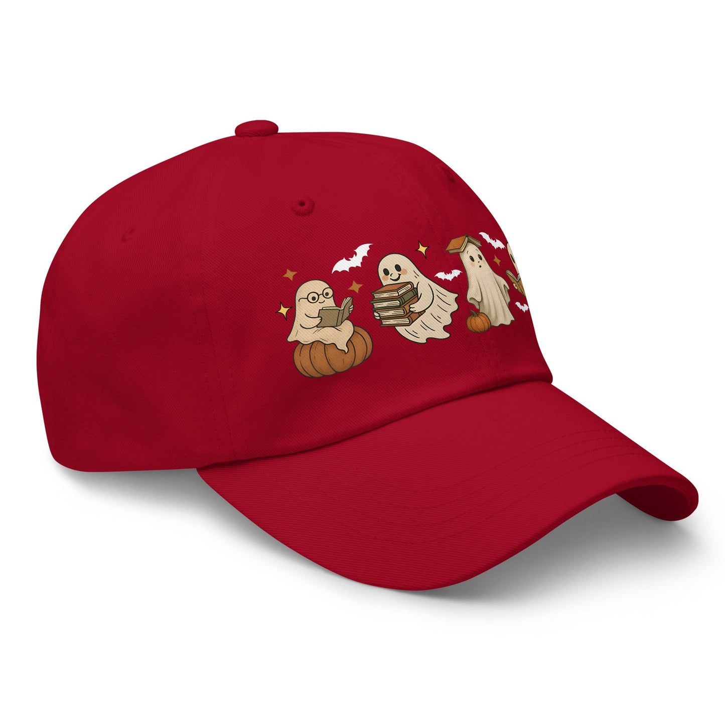 👻 Bookish Ghost Halloween Dad Hat 👻 - f9artist