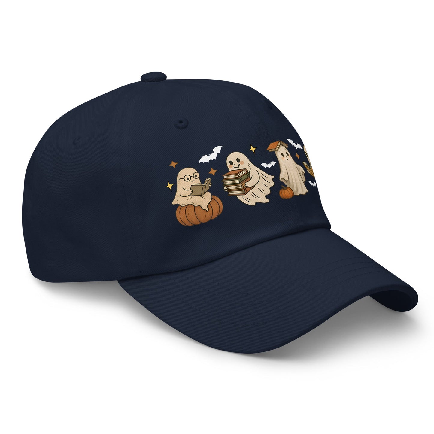 👻 Bookish Ghost Halloween Dad Hat 👻 - f9artist