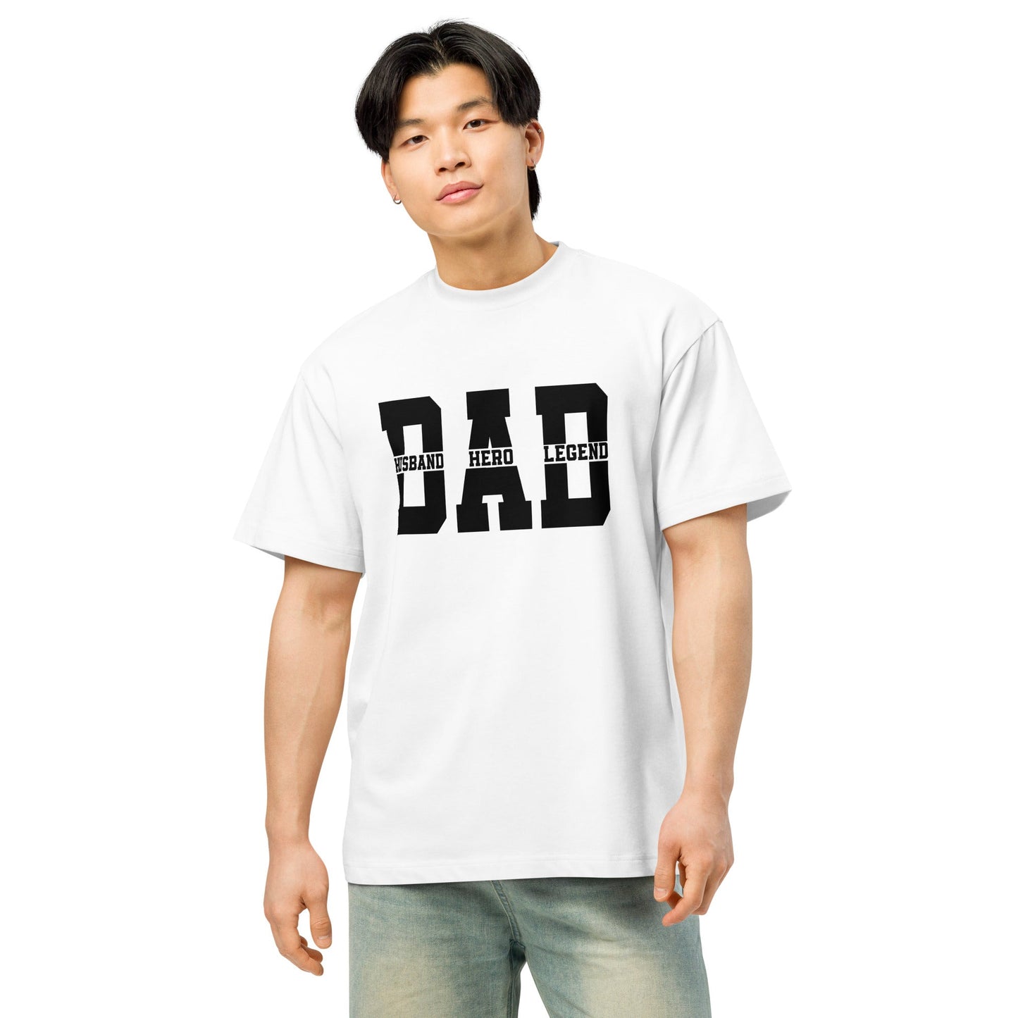 Dad Husband Hero Legend Men’s Box Tee - f9artist