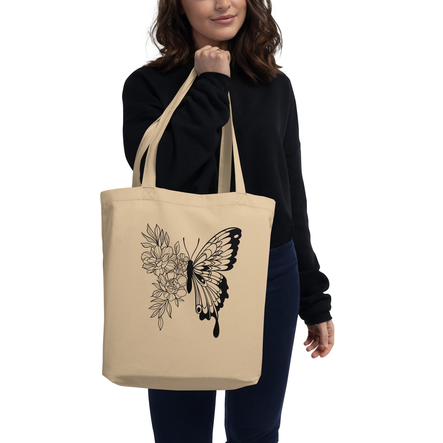 Elegant Butterfly | Nature - Inspired Eco Tote Bag - f9artist
