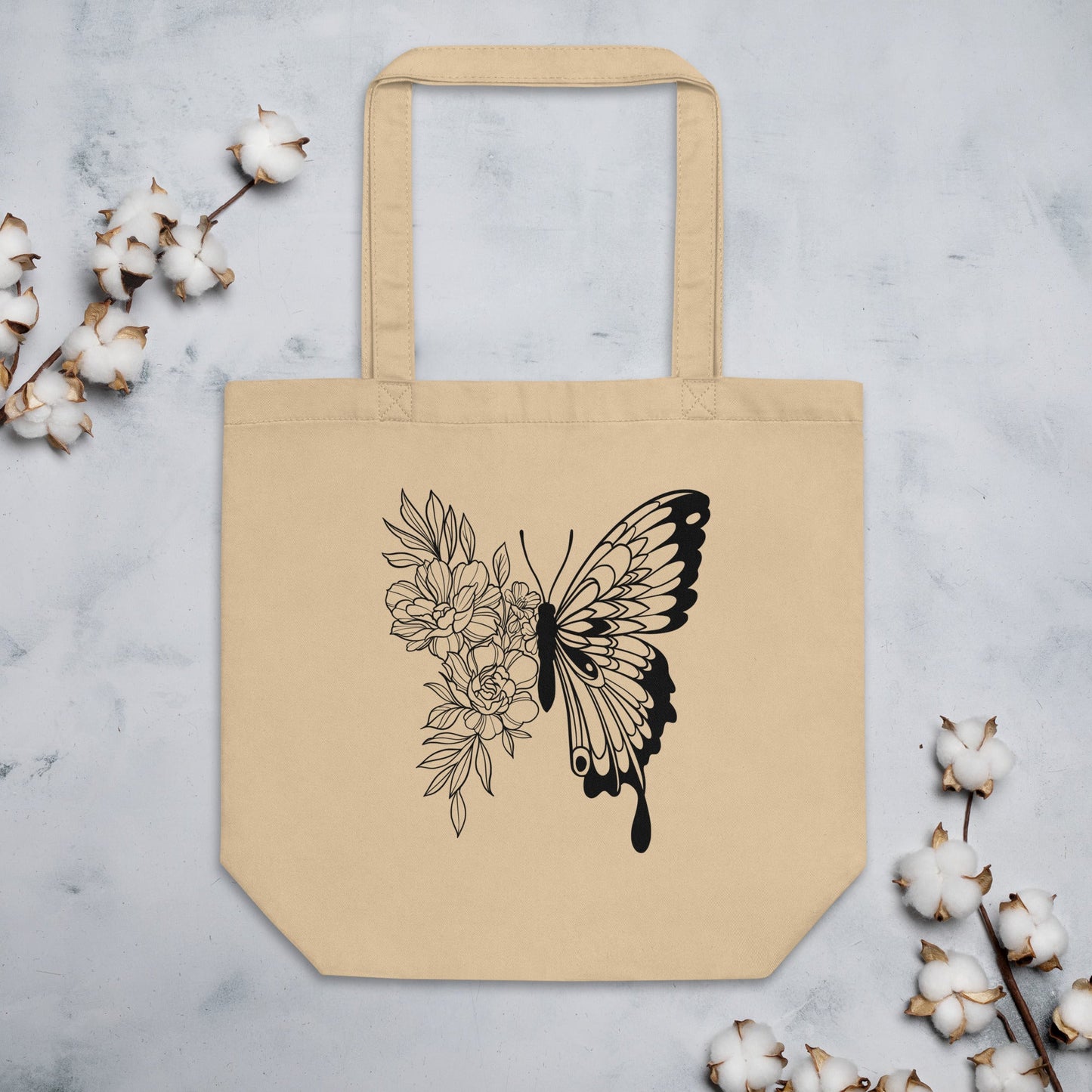 Elegant Butterfly | Nature - Inspired Eco Tote Bag - f9artist