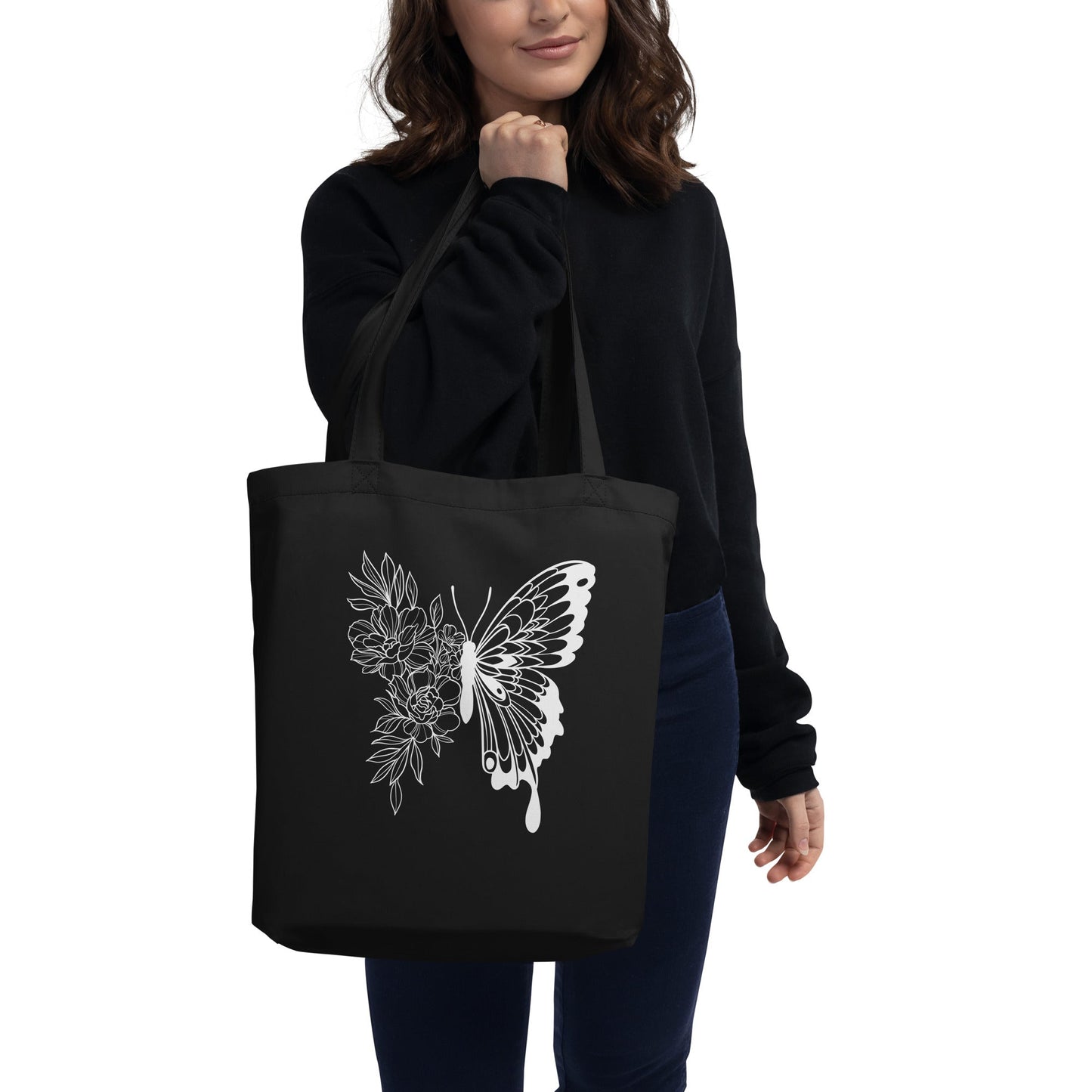 Elegant Butterfly | Nature - Inspired Eco Tote Bag - f9artist