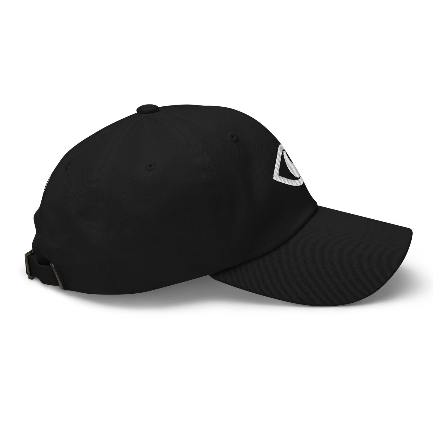 EYE Embroidered Classic Dad Hat with bold eye design on black cotton cap