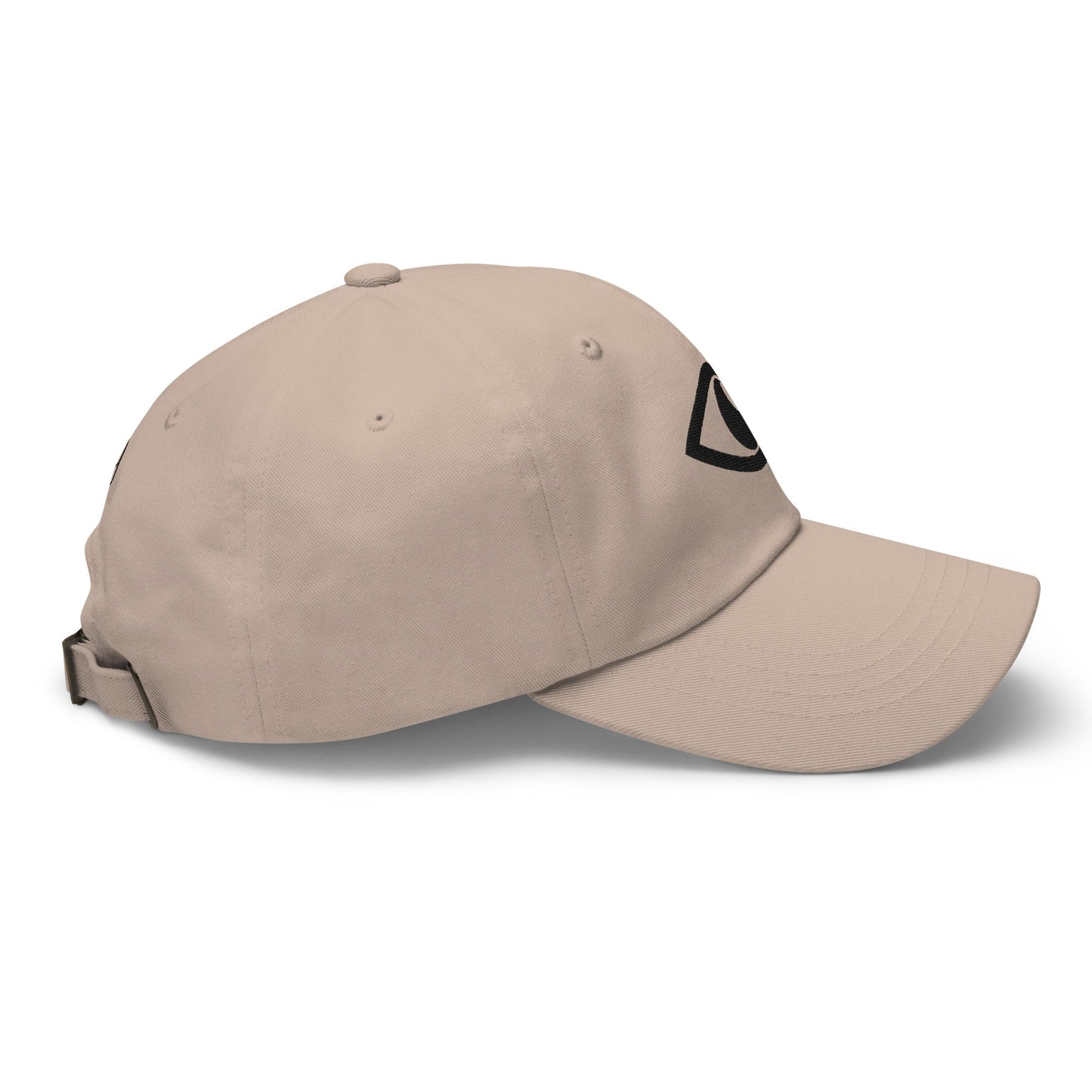EYE Embroidered Classic Dad Hat with bold eye design on black cotton cap