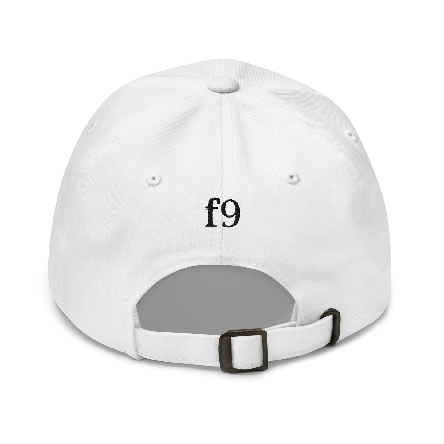 EYE Embroidered Classic Dad Hat with bold eye design on black cotton cap