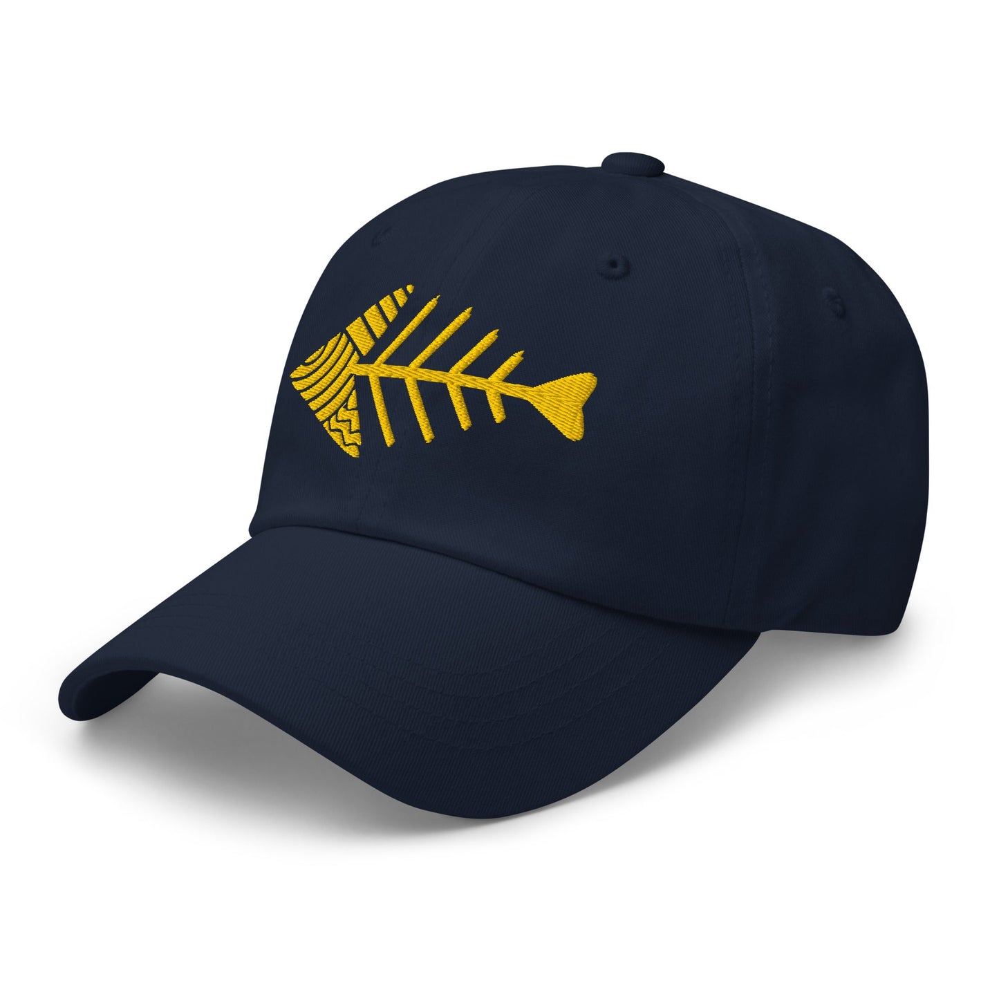 Fish Bone Embroidered Classic Dad Hat