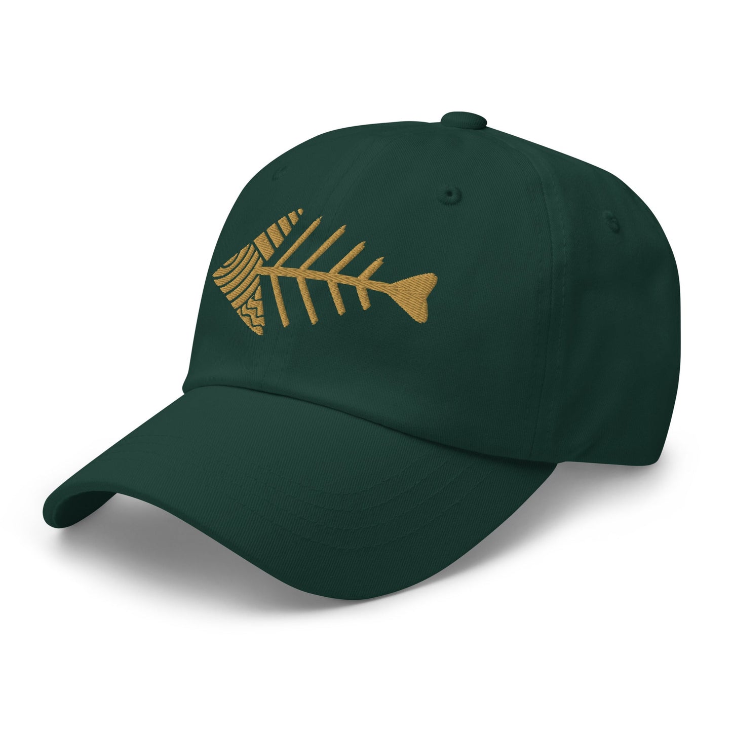 Fish Bone Embroidered Classic Dad Hat