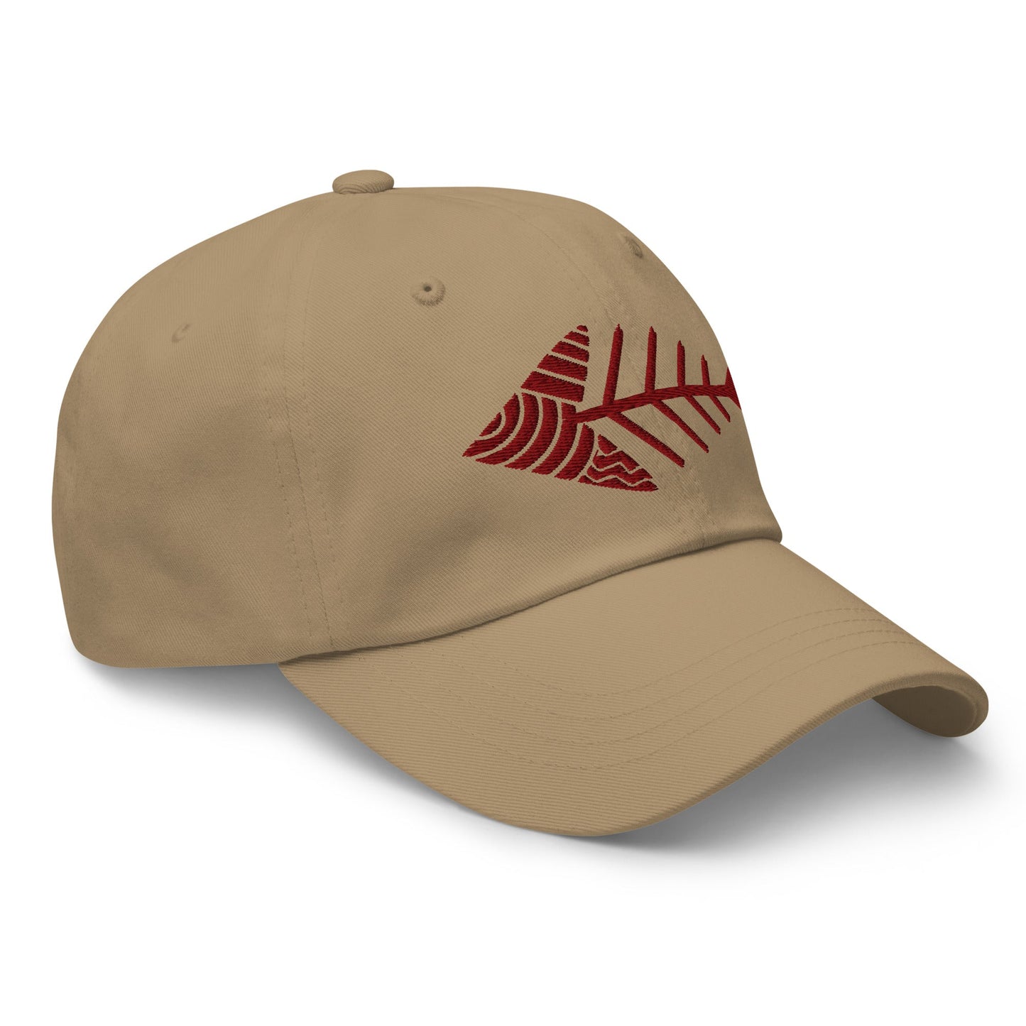 Fish Bone Embroidered Classic Dad Hat