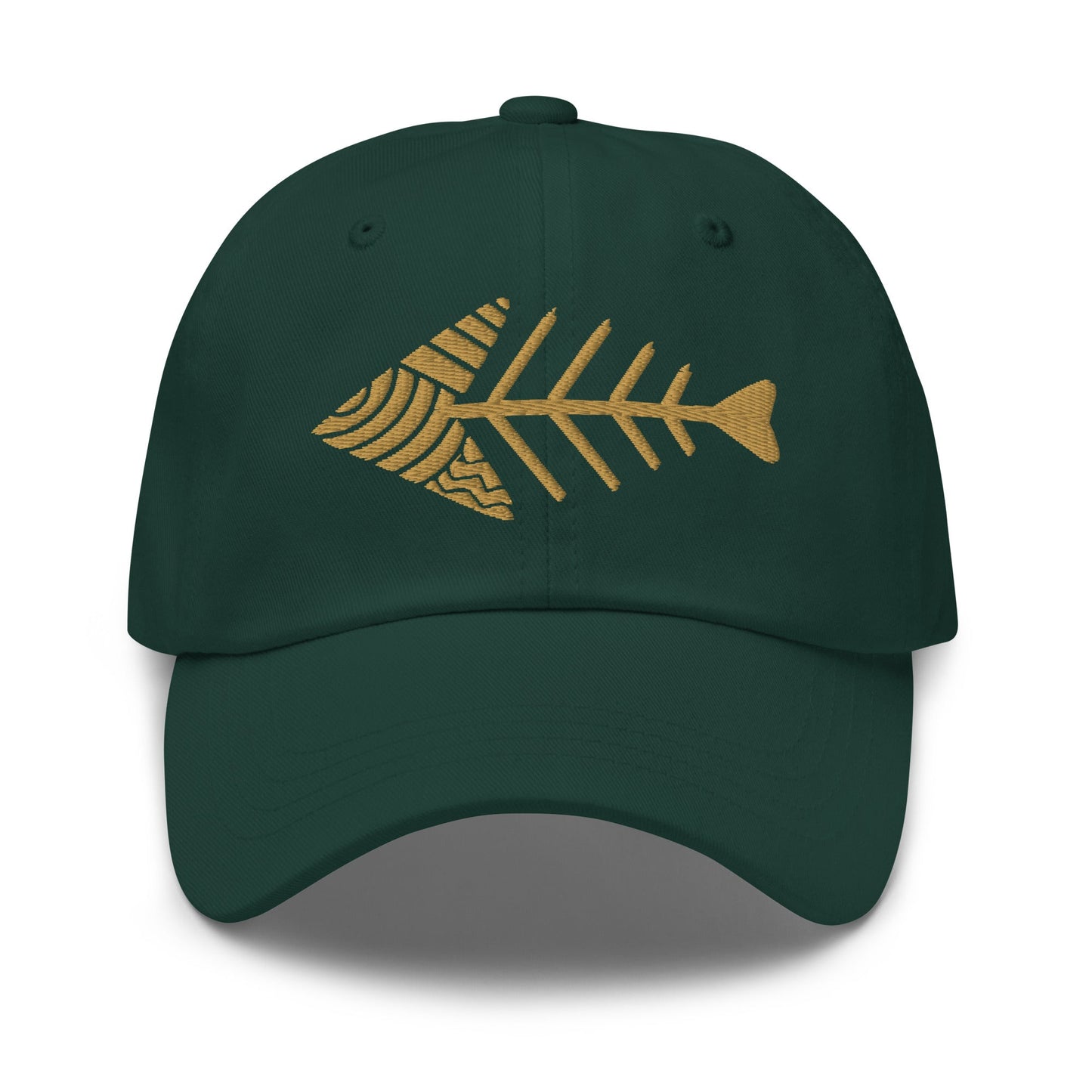 Fish Bone Embroidered Classic Dad Hat