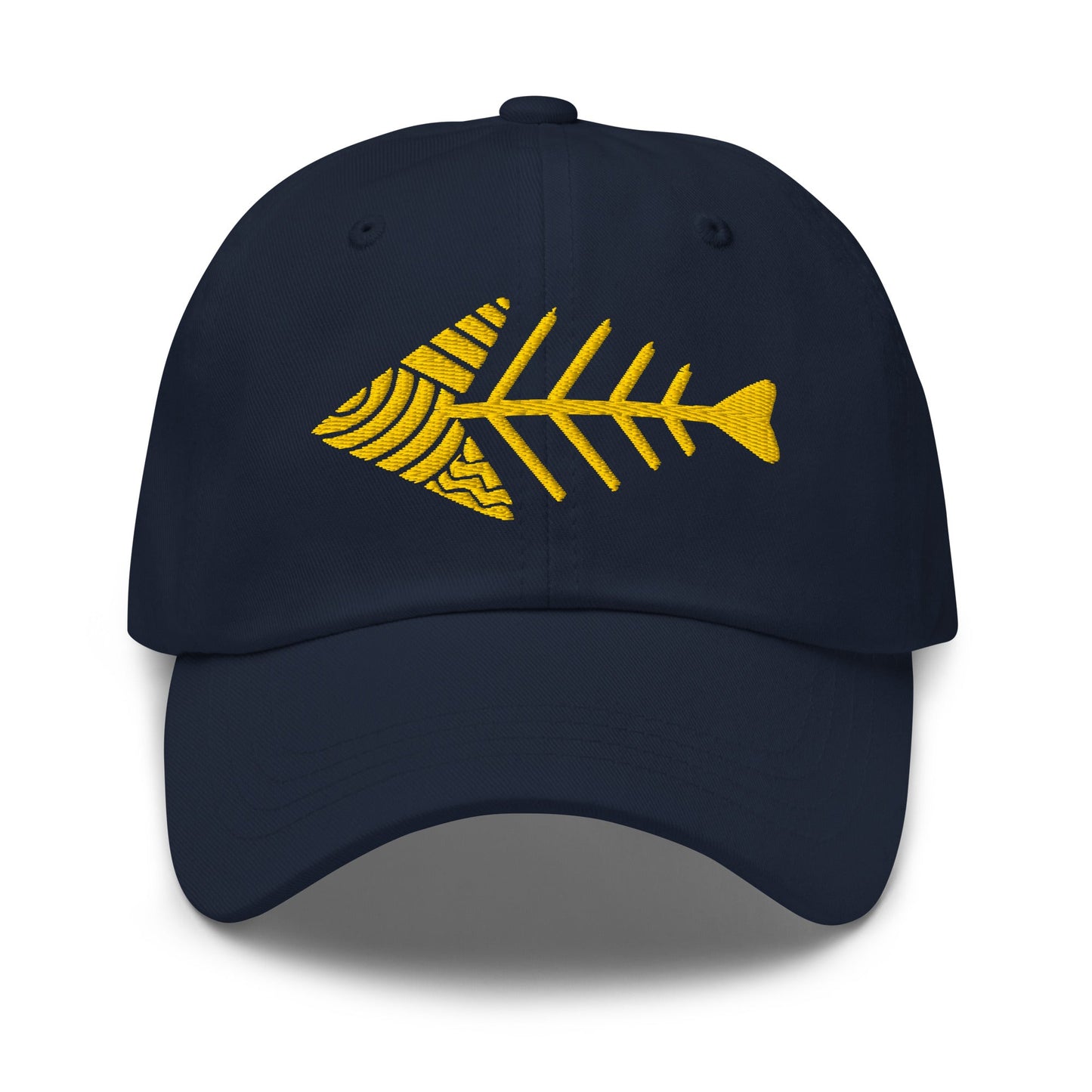 Fish Bone Embroidered Classic Dad Hat