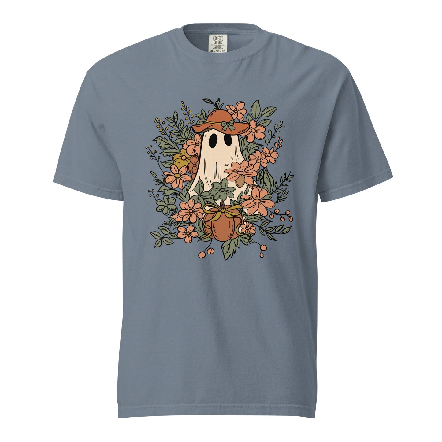 Floral Ghost Halloween Shirt | Cute Spooky Tee - f9artist