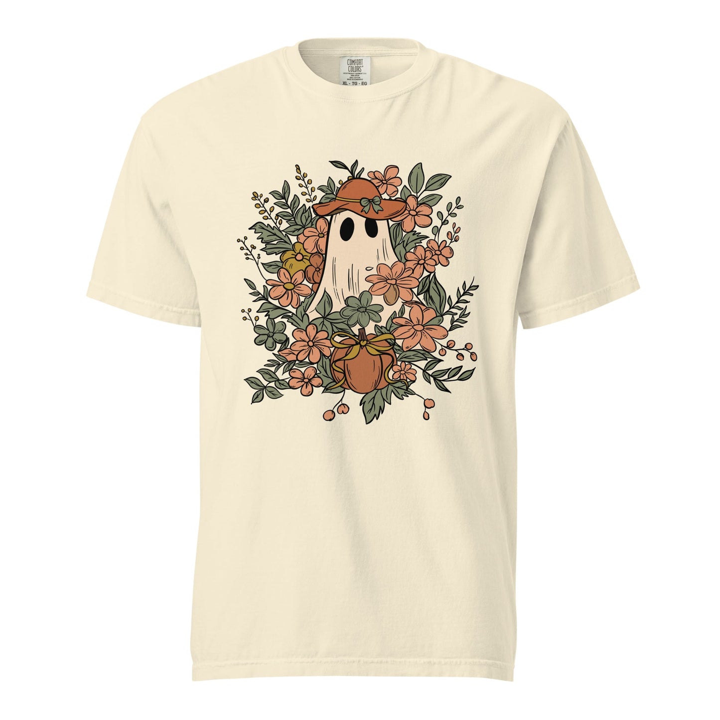 Floral Ghost Halloween Shirt | Cute Spooky Tee - f9artist