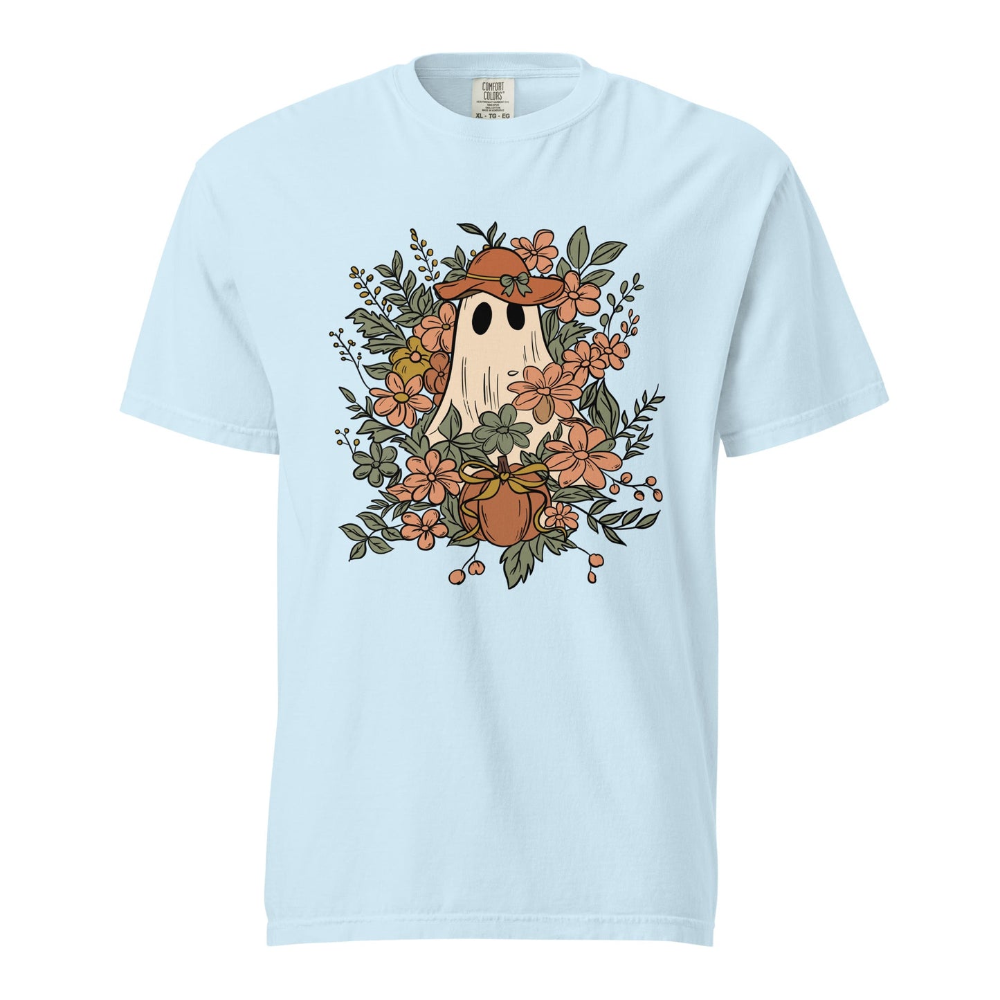 Floral Ghost Halloween Shirt | Cute Spooky Tee - f9artist