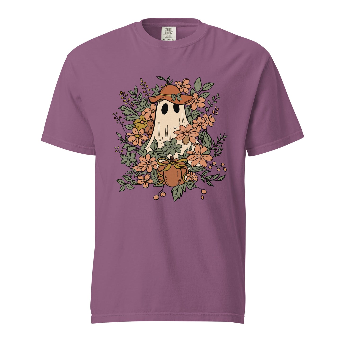 Floral Ghost Halloween Shirt | Cute Spooky Tee - f9artist