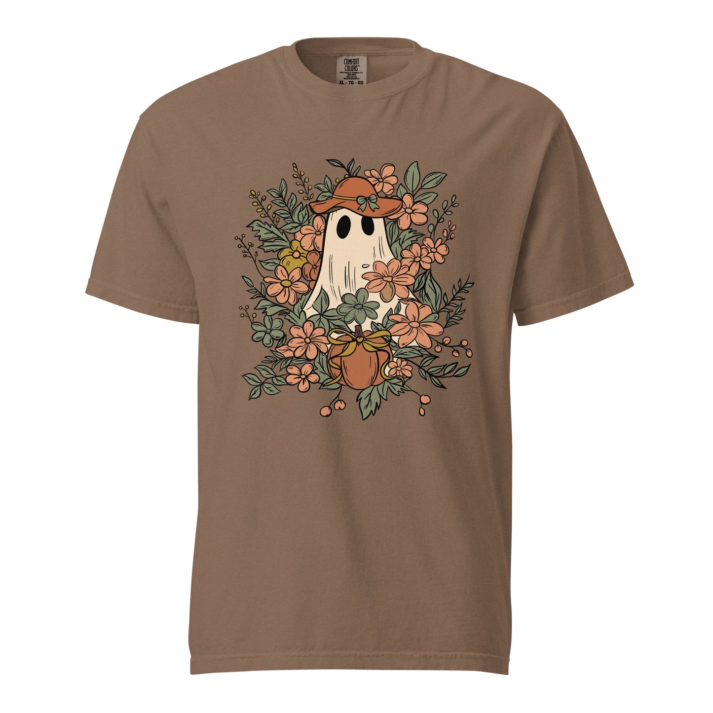 Floral Ghost Halloween Shirt | Cute Spooky Tee - f9artist