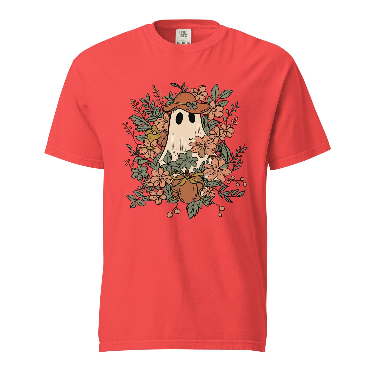 Floral Ghost Halloween Shirt | Cute Spooky Tee - f9artist