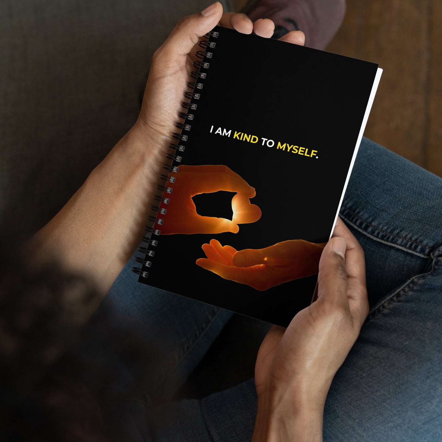 I Am Kind To Myself | Affirmation Cover Spiral Notebook - f9artist