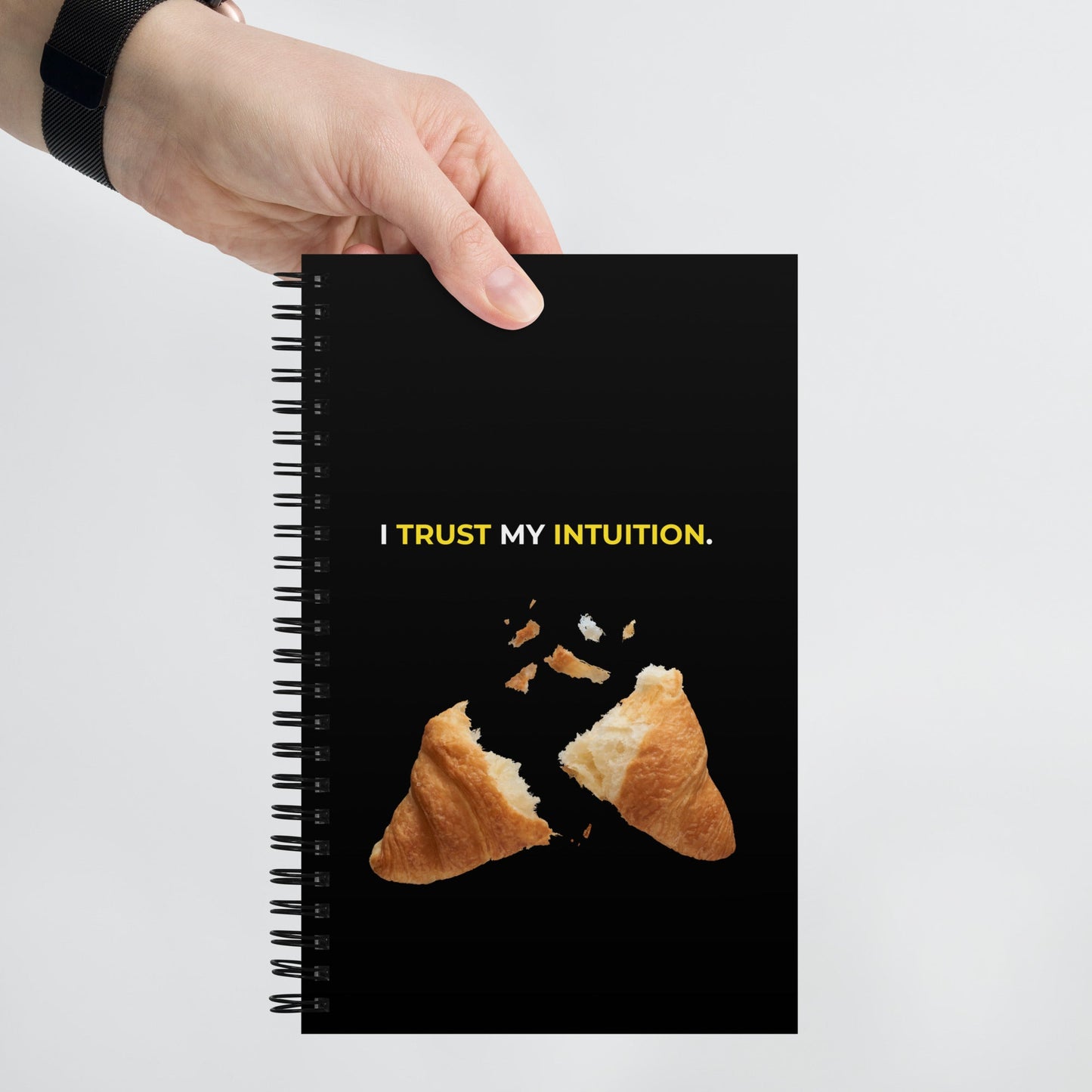 I Trust My Intuition | Affirmation Cover Spiral Notebook - f9artist