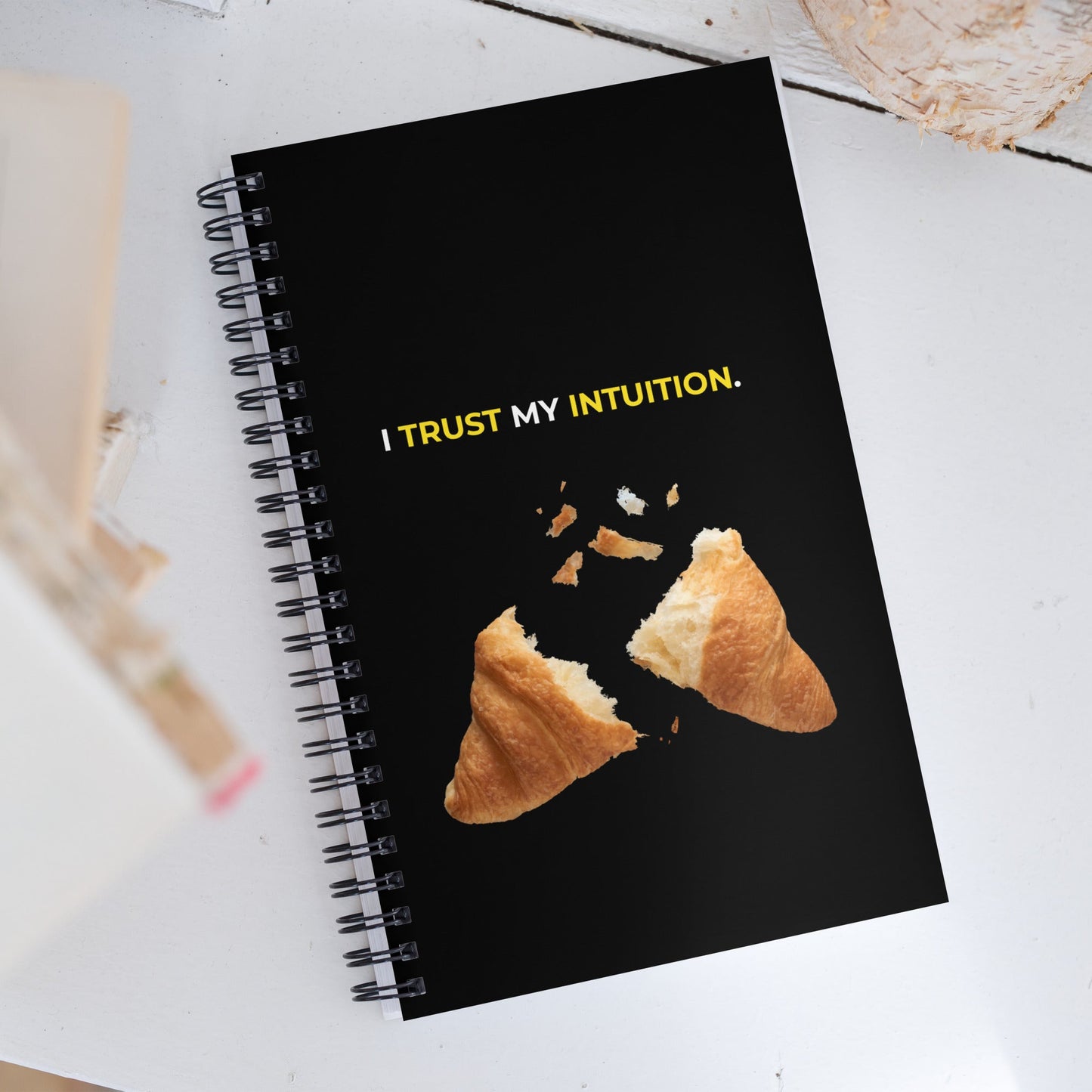 I Trust My Intuition | Affirmation Cover Spiral Notebook - f9artist