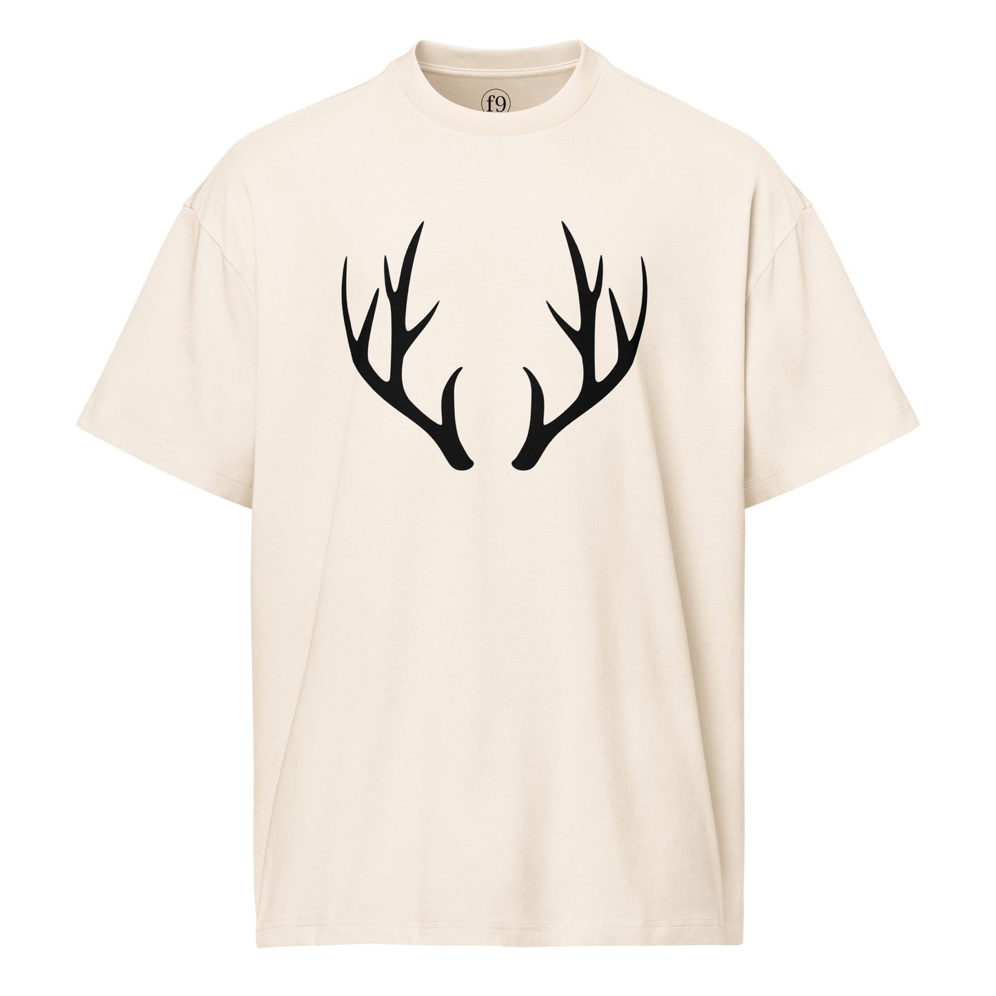 Men's Box Tee – Deer Antler Graphic Streetwear Tee - f9artist