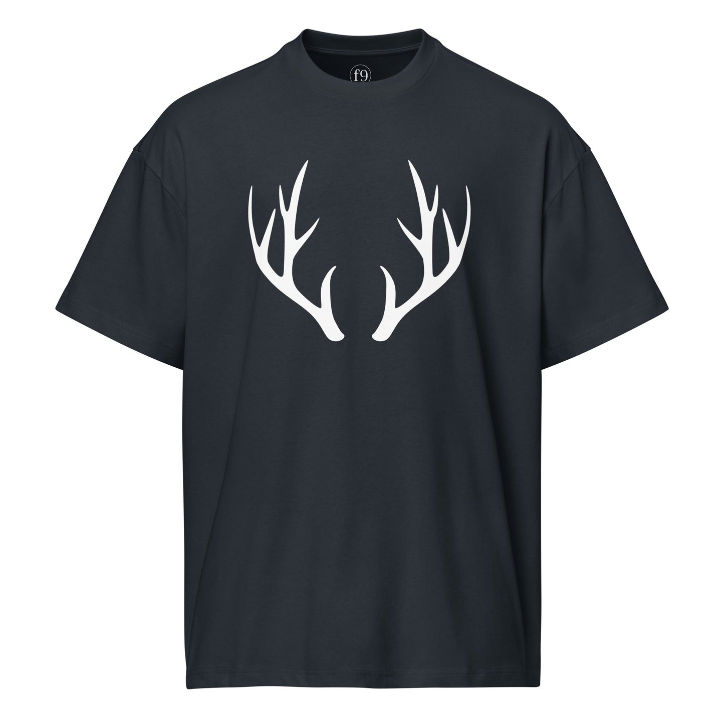 Men's Box Tee – Deer Antler Graphic Streetwear Tee - f9artist
