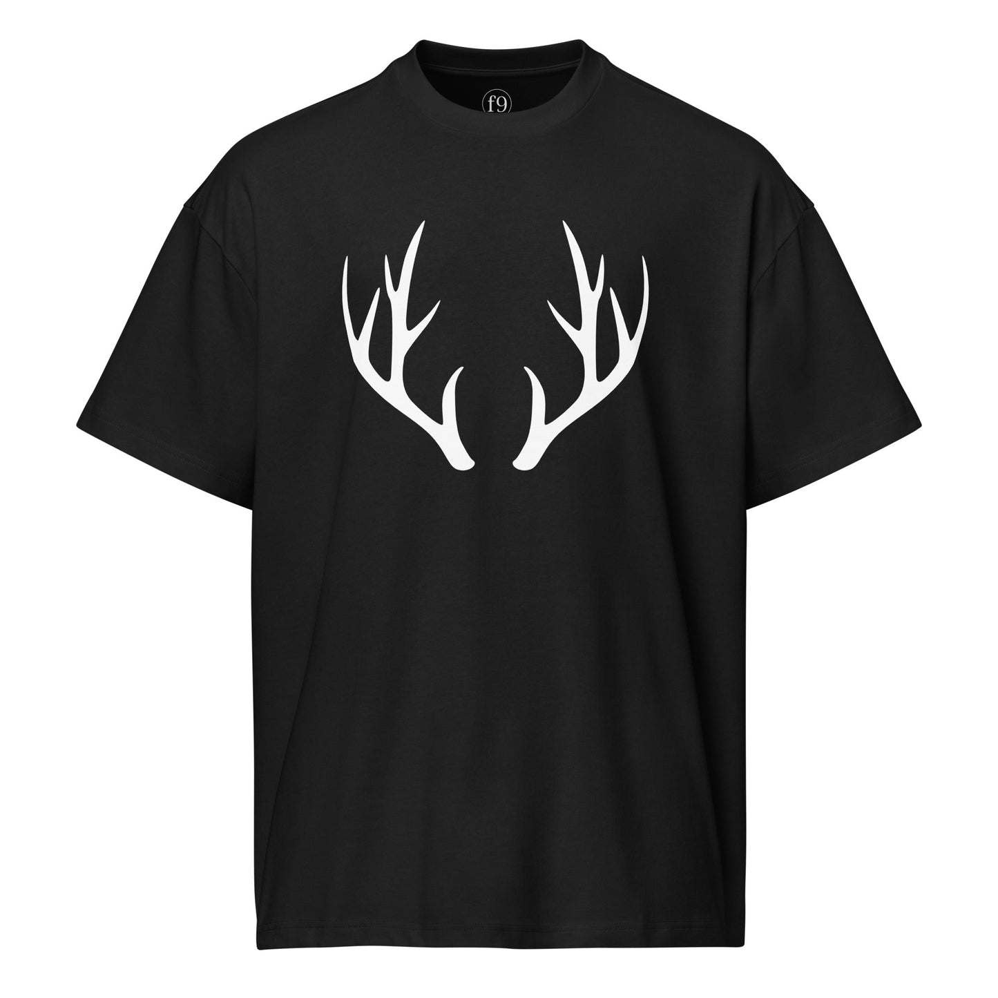 Men's Box Tee – Deer Antler Graphic Streetwear Tee - f9artist
