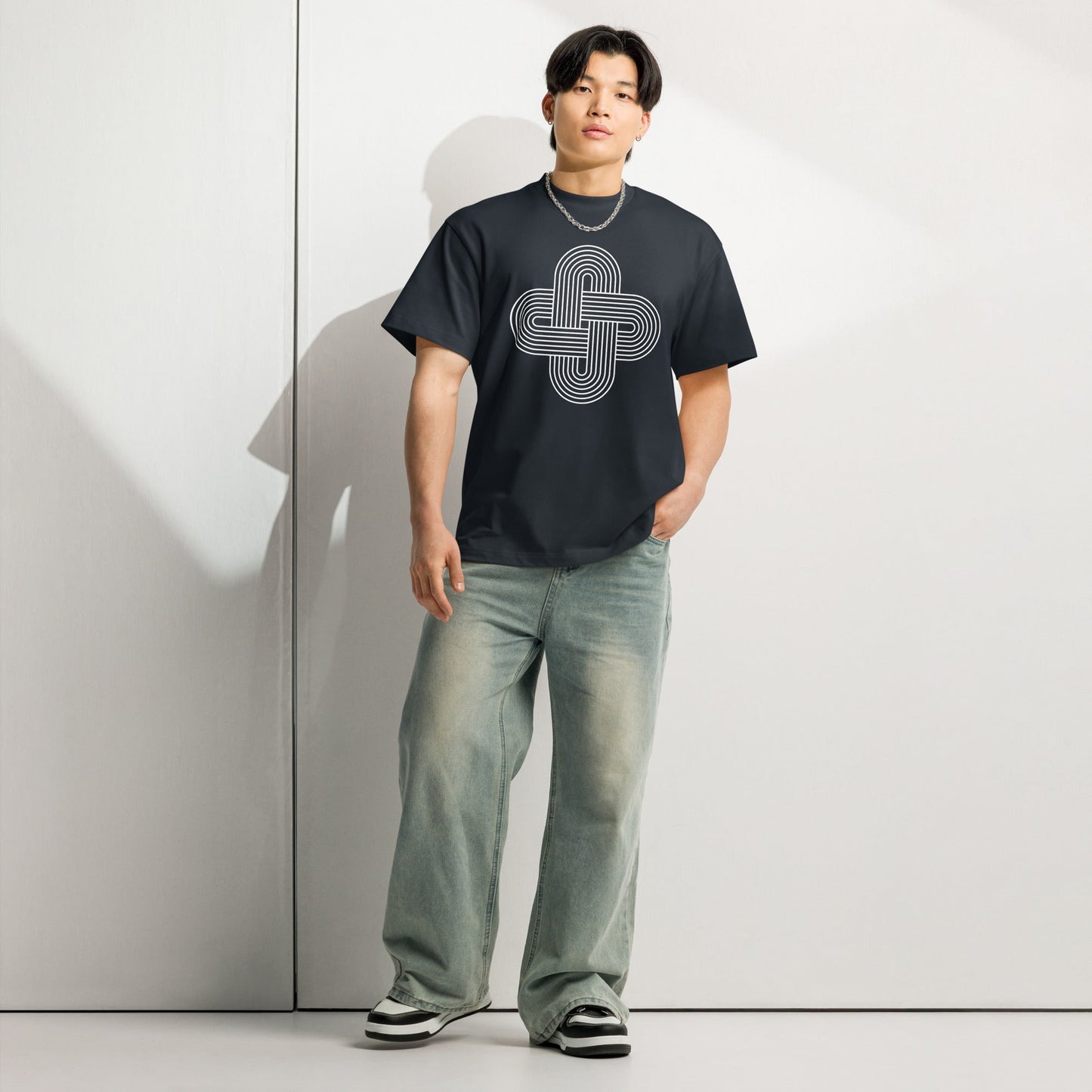 Men's Box Tee Retro Knot Graphic Tee - f9artist