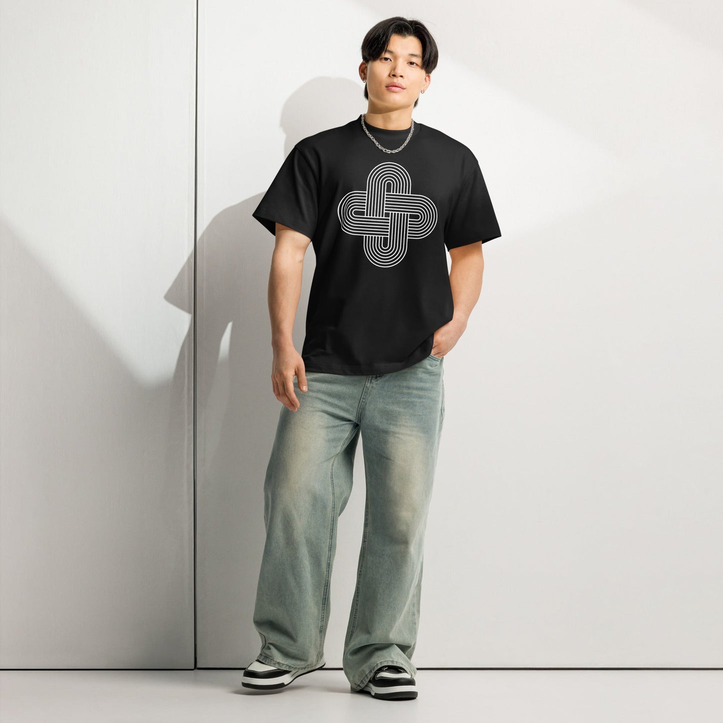 Men's Box Tee Retro Knot Graphic Tee - f9artist