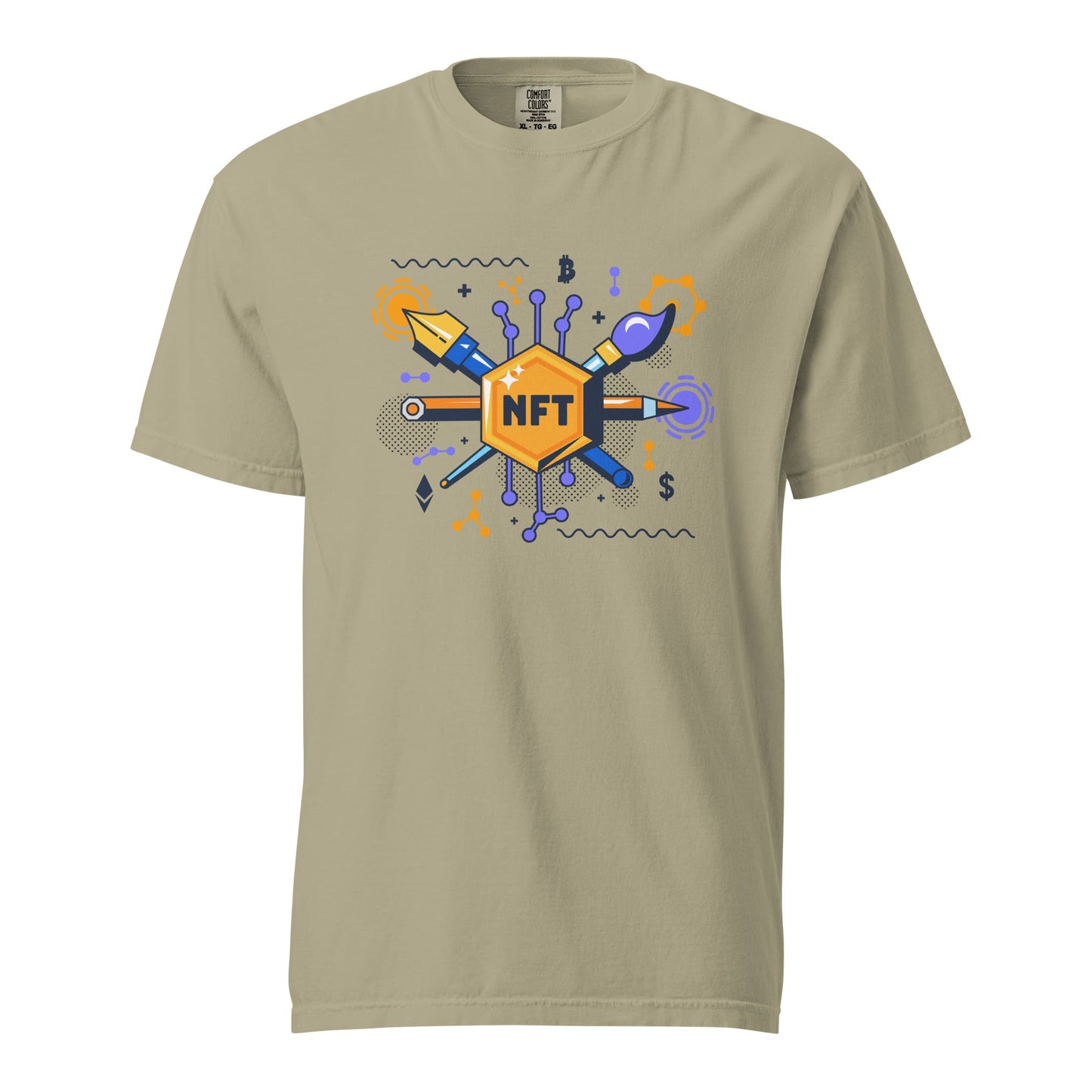 NFT | Tee Comfort Colors T-Shirt | Crypto Fashion | Blockchain Digital Art Shirt | Style Tee - f9artist
