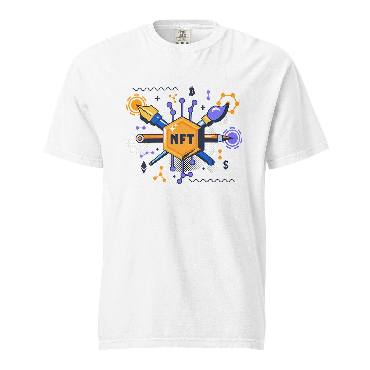 NFT | Tee Comfort Colors T-Shirt | Crypto Fashion | Blockchain Digital Art Shirt | Style Tee - f9artist