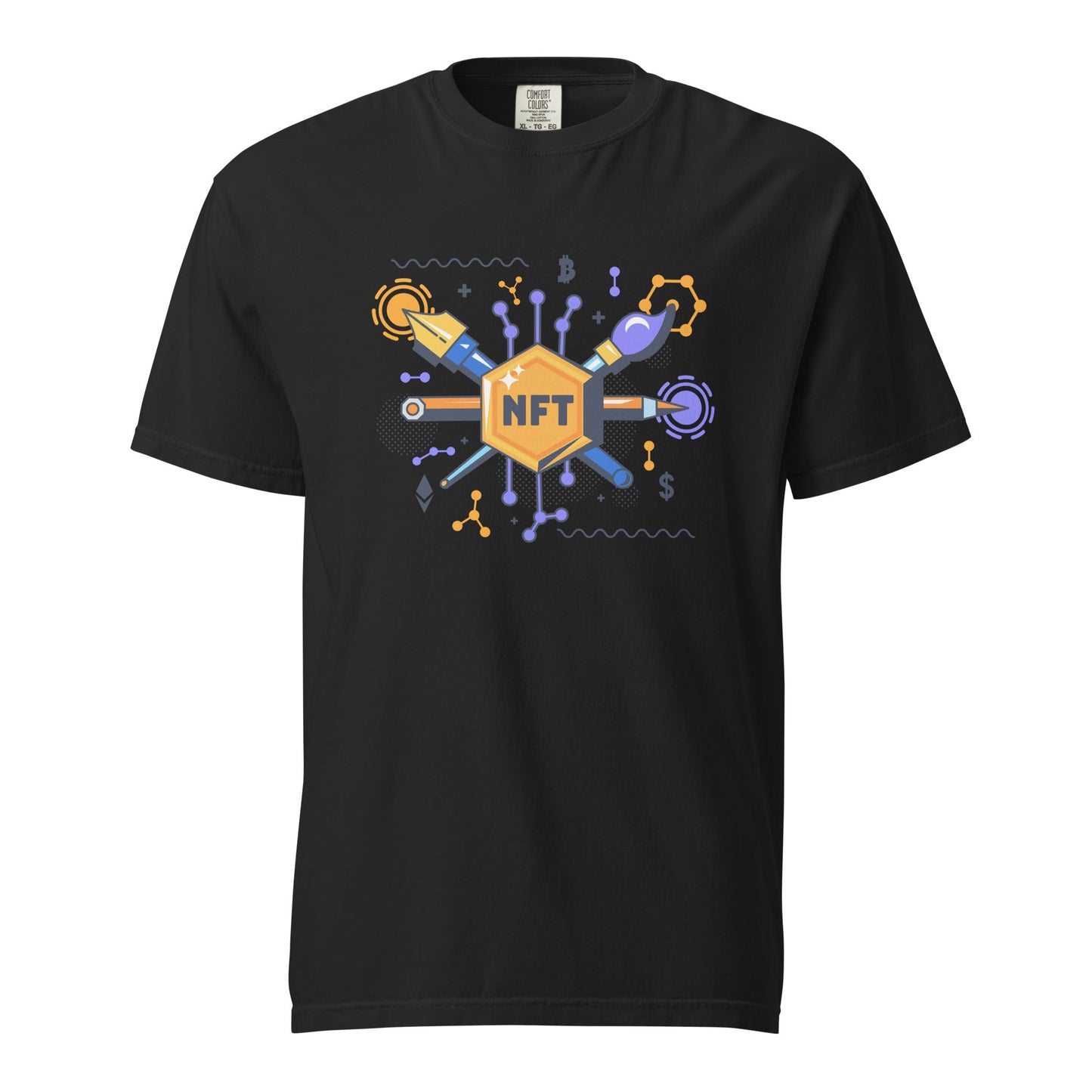NFT | Tee Comfort Colors T-Shirt | Crypto Fashion | Blockchain Digital Art Shirt | Style Tee - f9artist