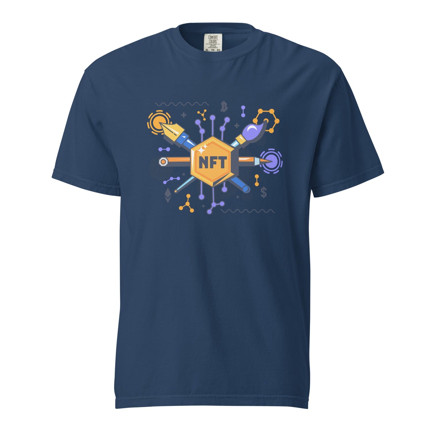 NFT | Tee Comfort Colors T-Shirt | Crypto Fashion | Blockchain Digital Art Shirt | Style Tee - f9artist