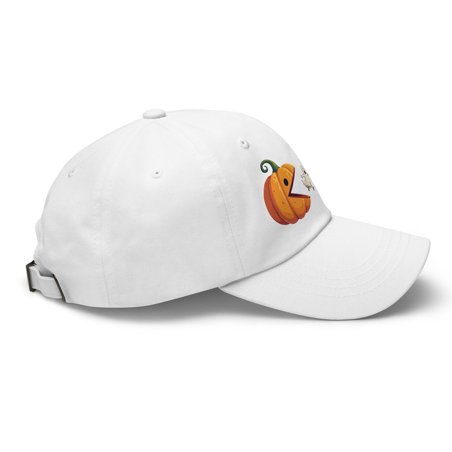 🎃 Pumpkin vs Ghosts Halloween Dad Hat 👻 - f9artist