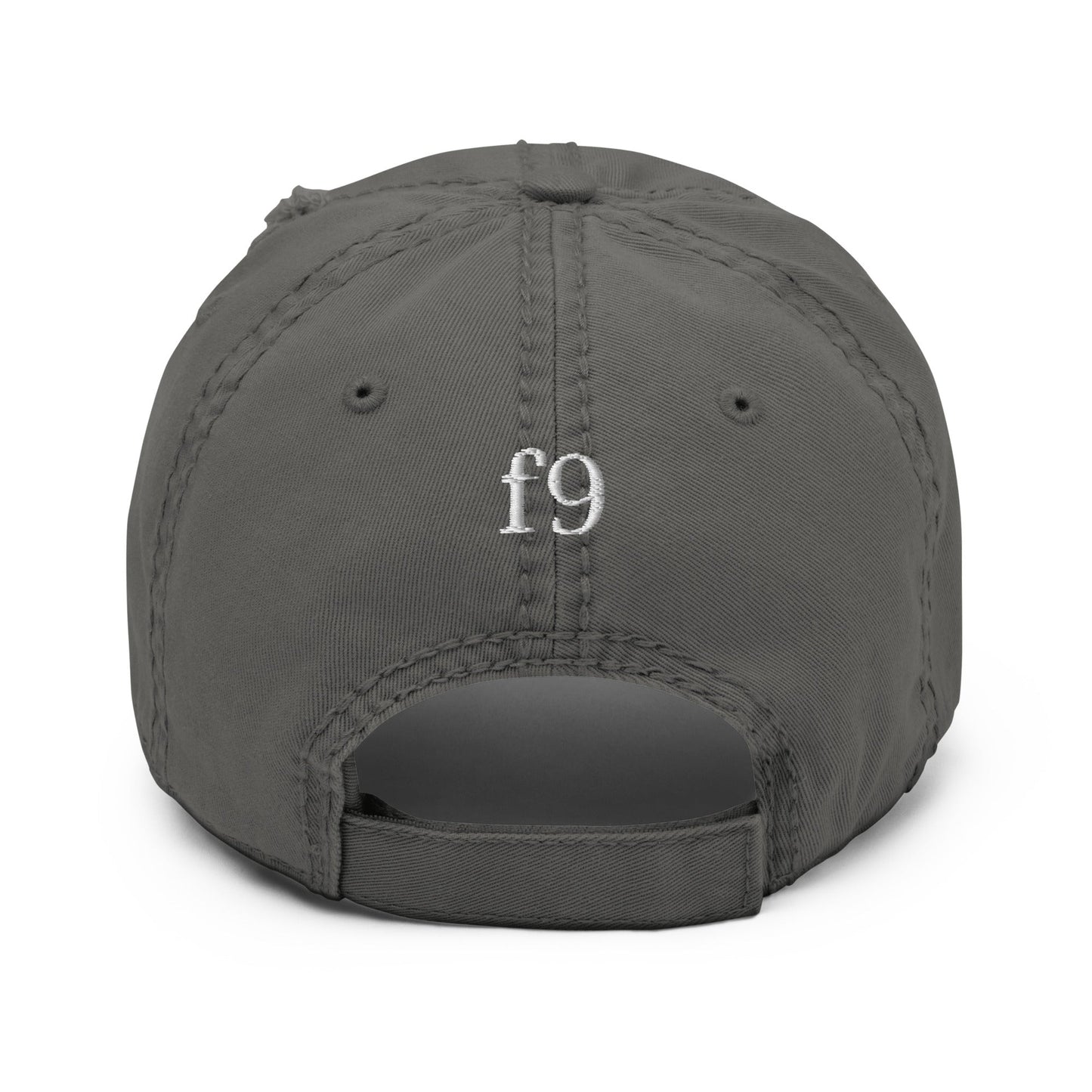 Red Maple Leaf Distressed Dad Hat with bold embroidered leaf and worn brim