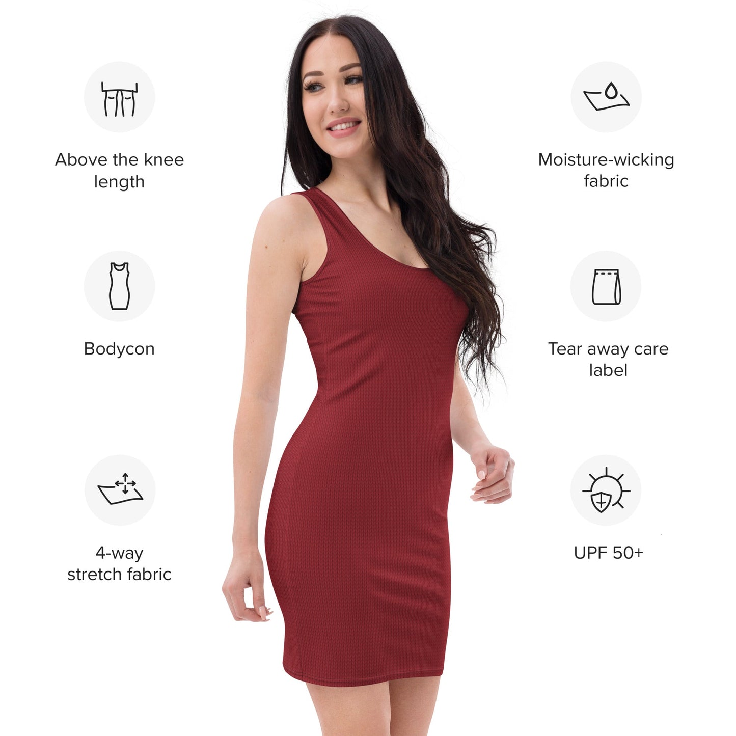 Scarlet Thread Bodycon Dress - f9artist