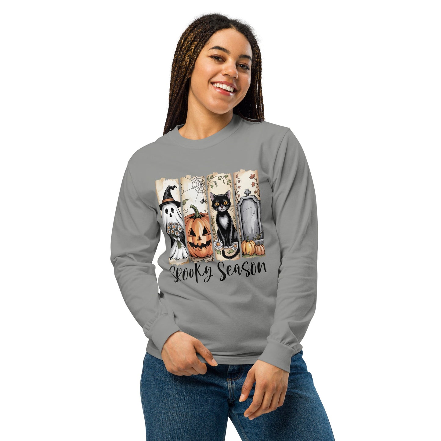 Spooky Season Halloween Long Sleeve Shirt - f9artist