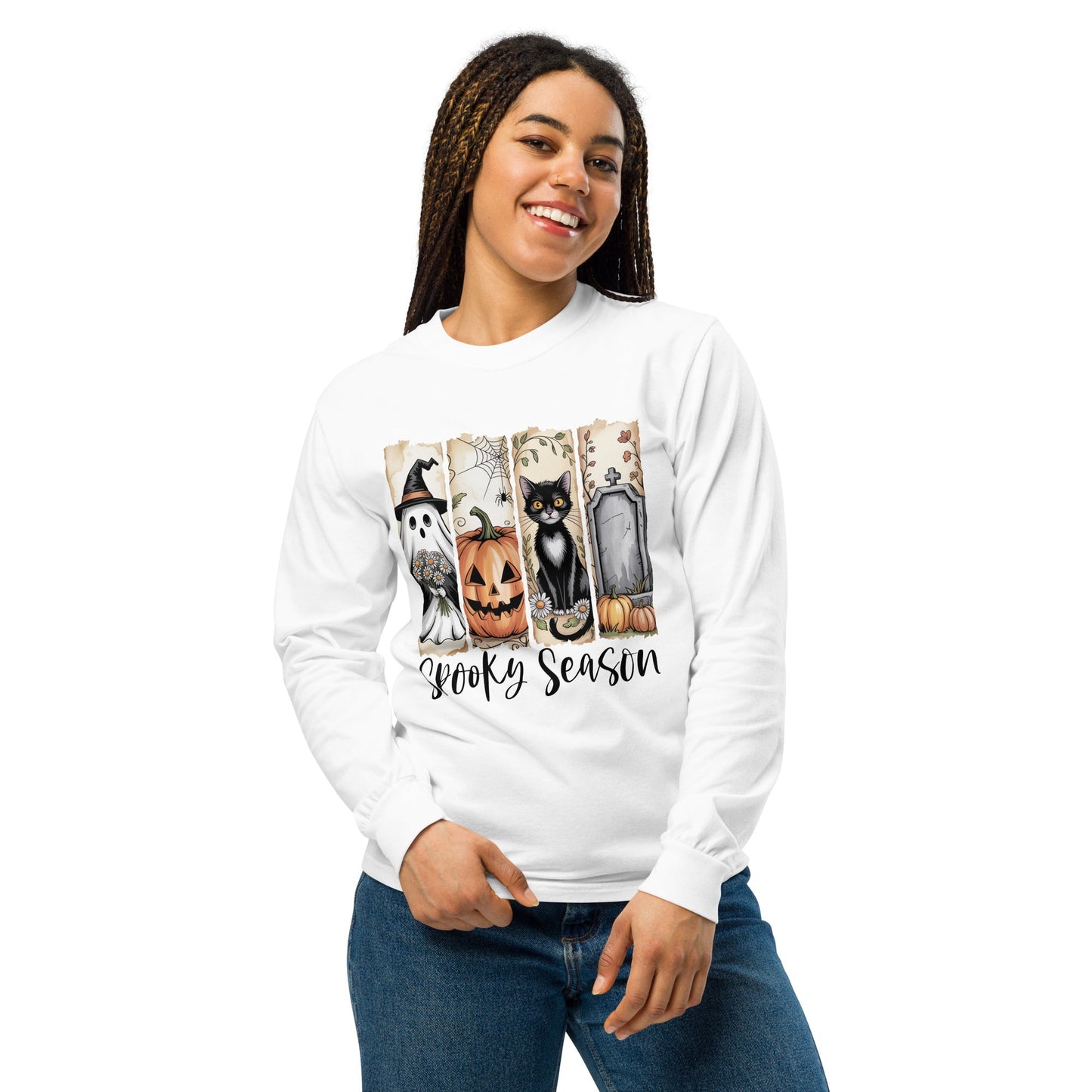 Spooky Season Halloween Long Sleeve Shirt - f9artist