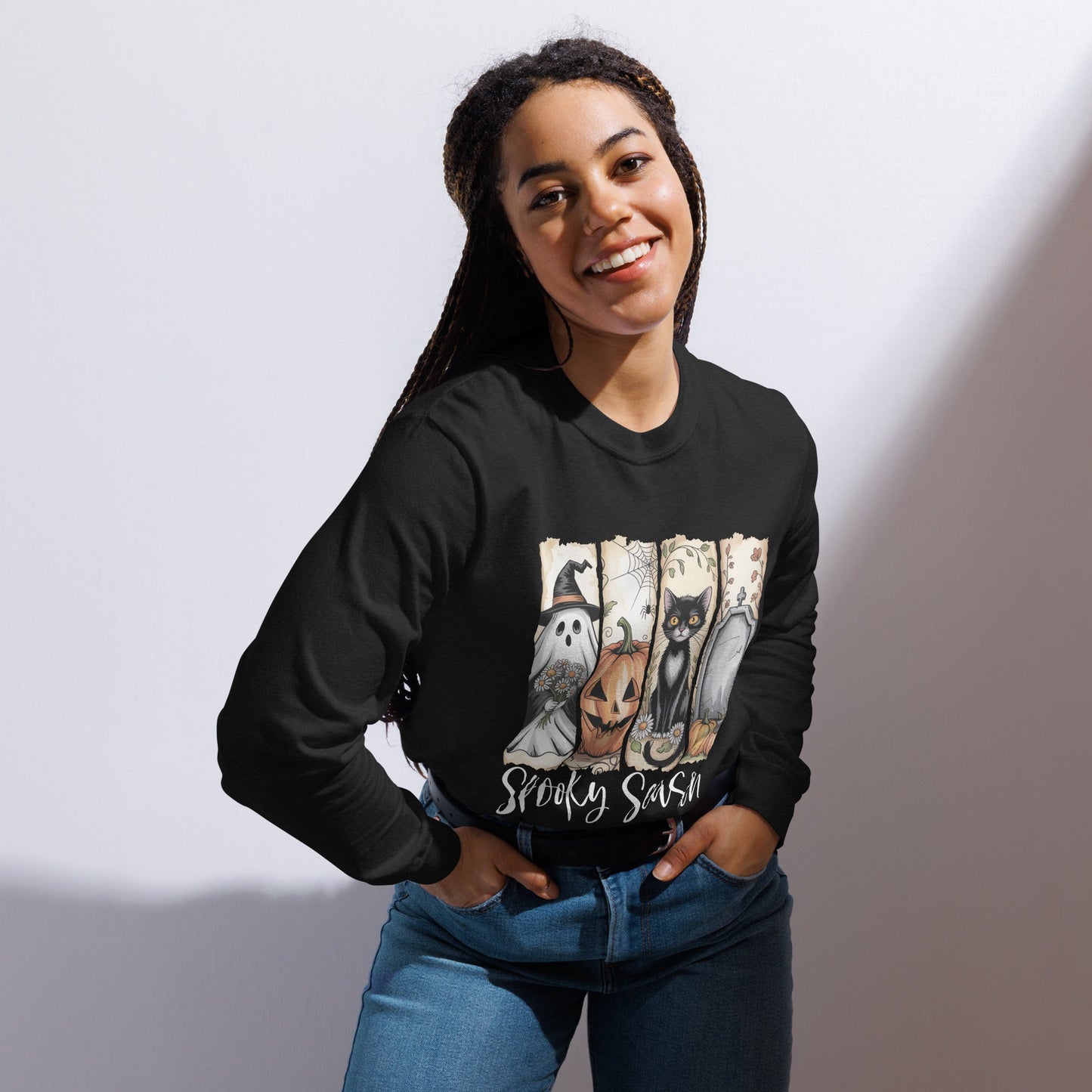 Spooky Season Halloween Long Sleeve Shirt - f9artist