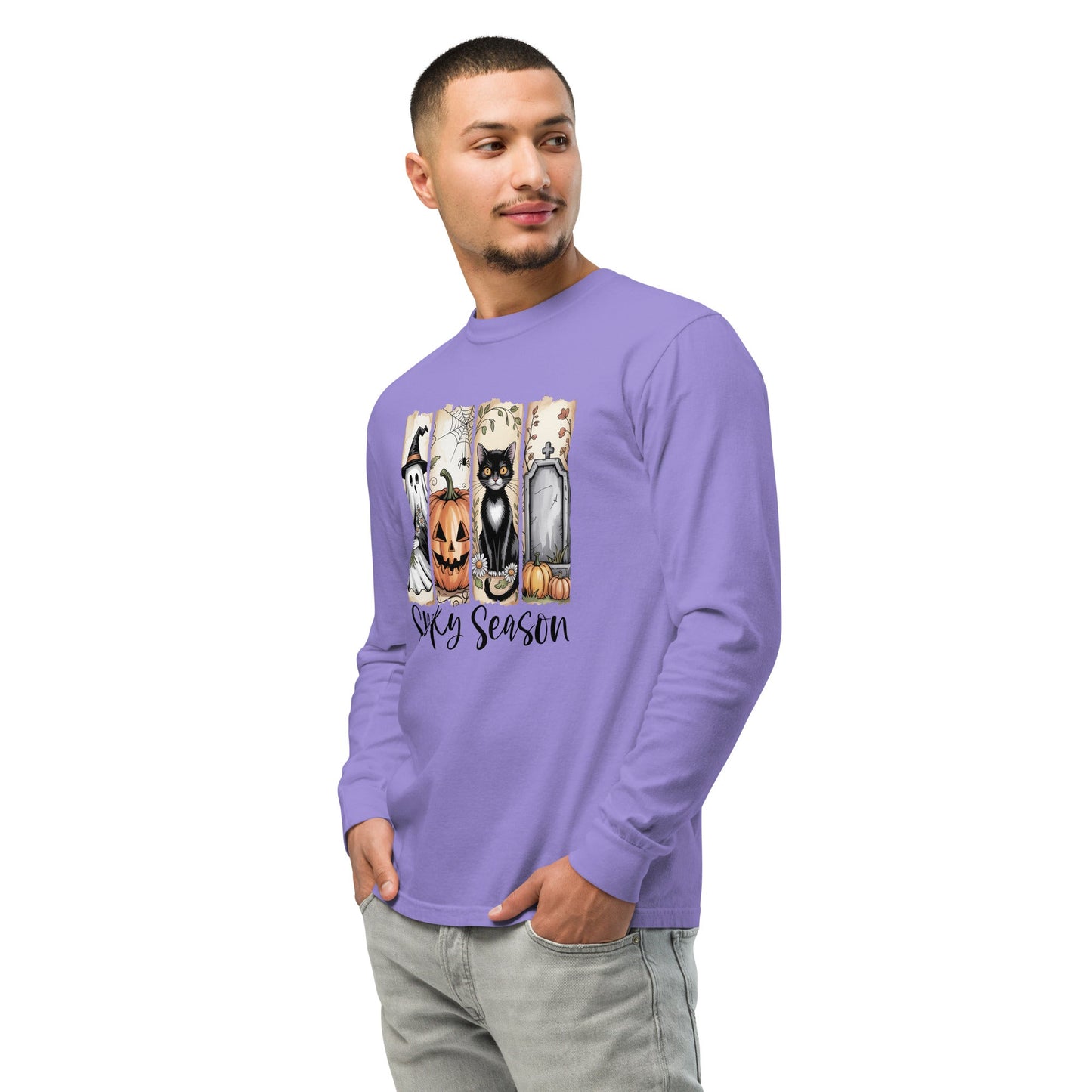 Spooky Season Halloween Long Sleeve Shirt - f9artist